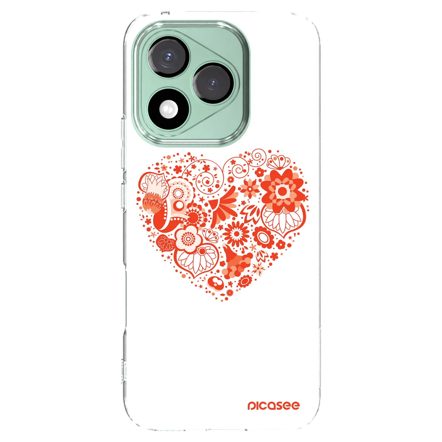 Picasee silikonska prozirna maskica za Honor 400 Lite 5G - Big heart