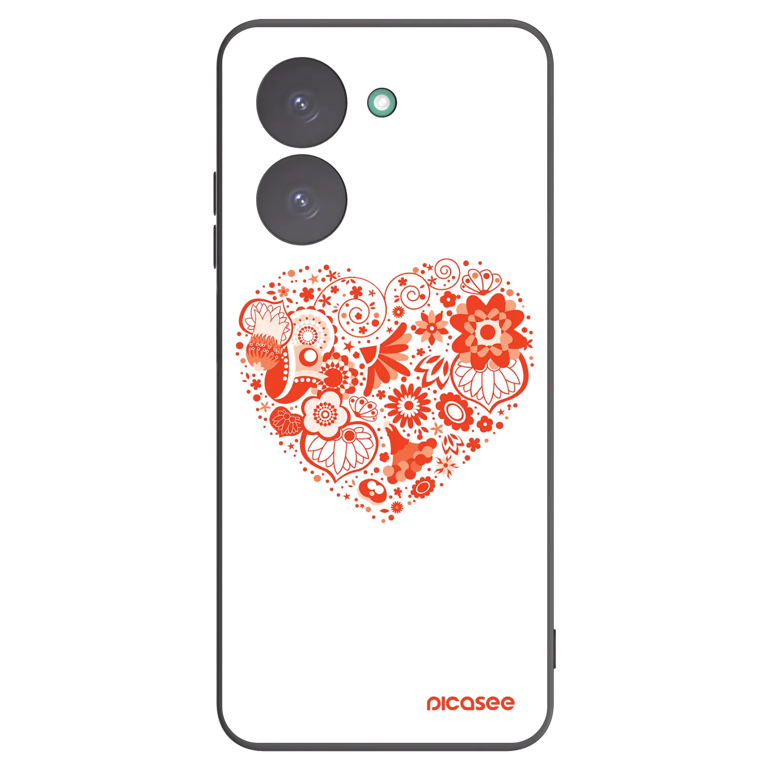 Picasee crna silikonska maskica za Xiaomi Redmi A5 - Big heart