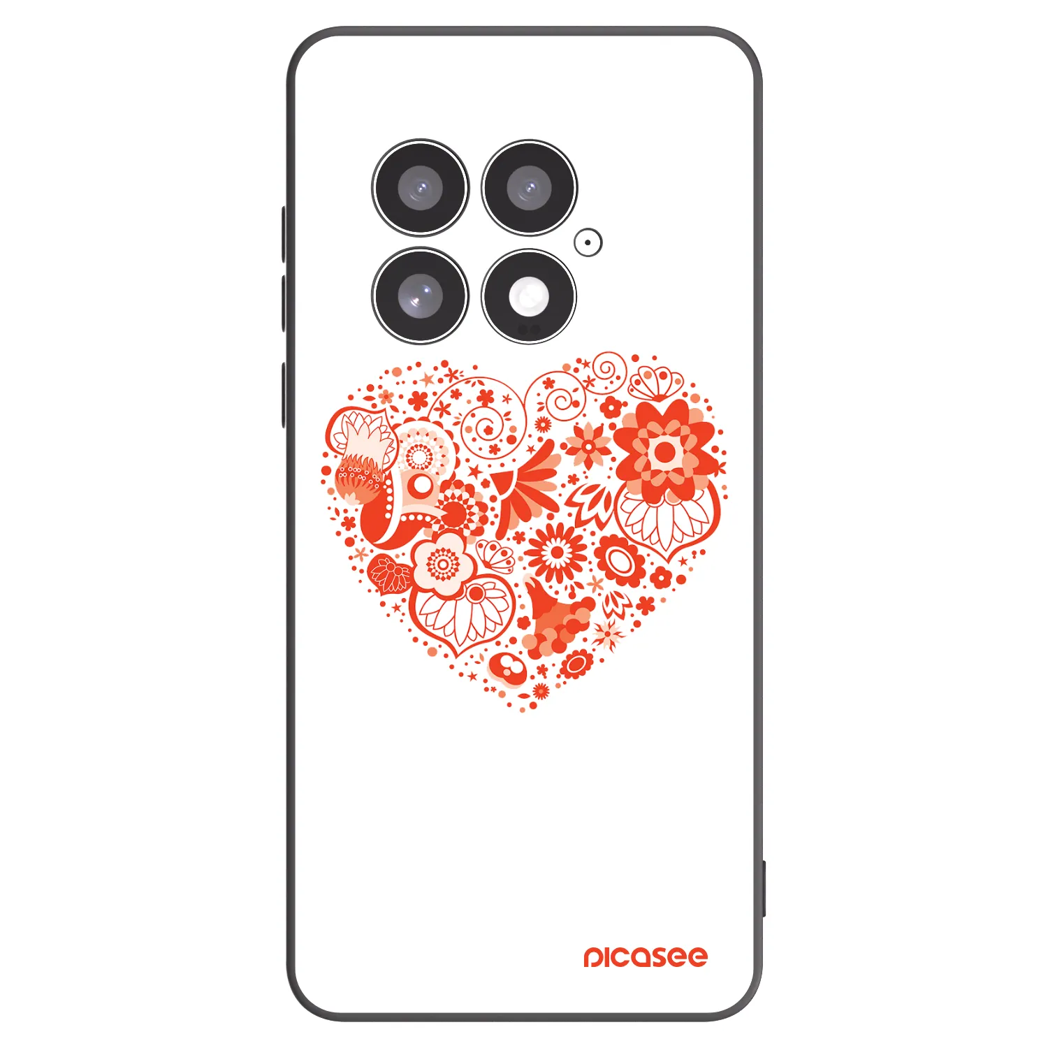 Picasee crna silikonska maskica za OnePlus 13 5G - Big heart