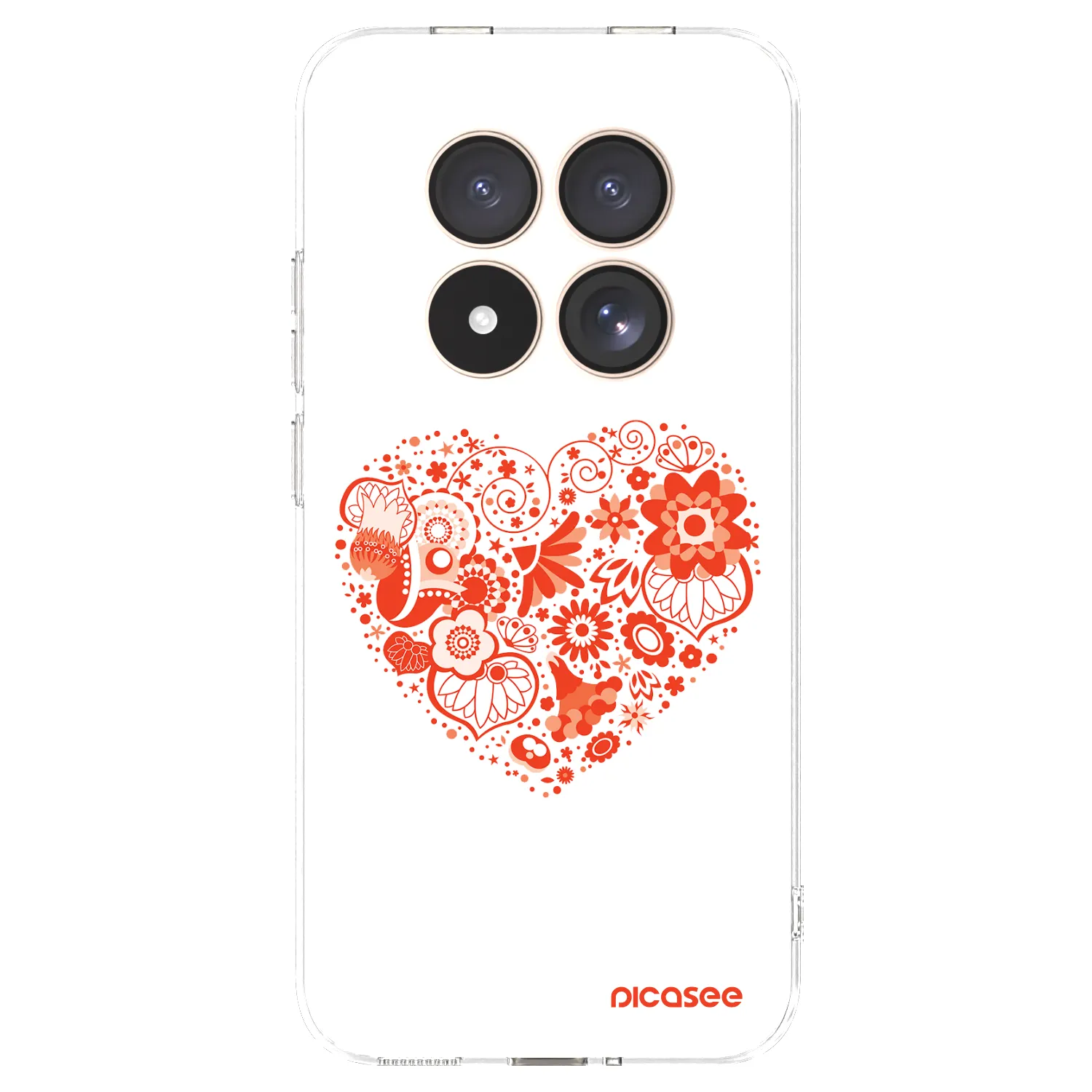 Picasee silikonska prozirna maskica za Xiaomi Redmi Note 15 Pro 4G - Big heart