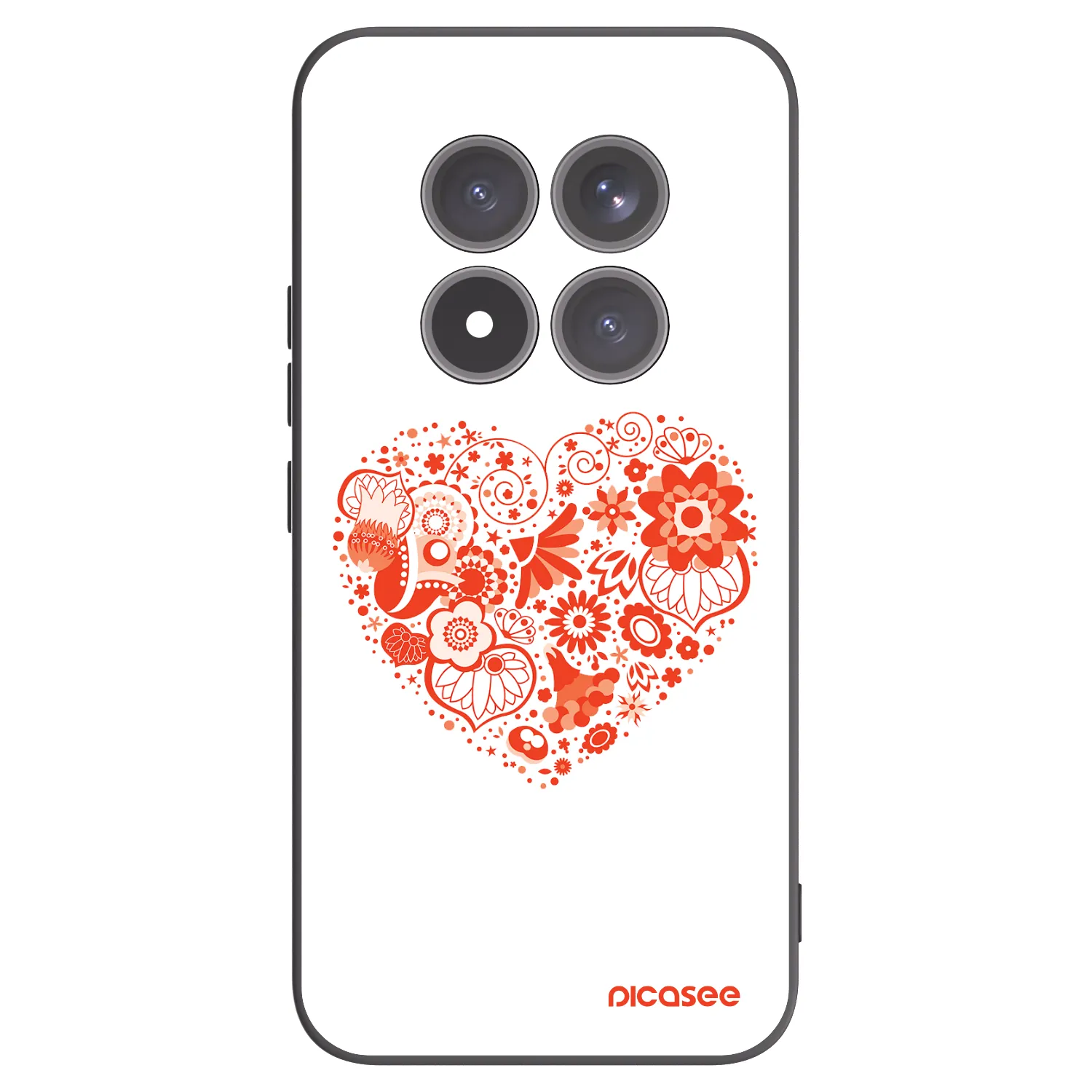 Picasee crna silikonska maskica za Xiaomi Redmi Note 15 Pro+ - Big heart