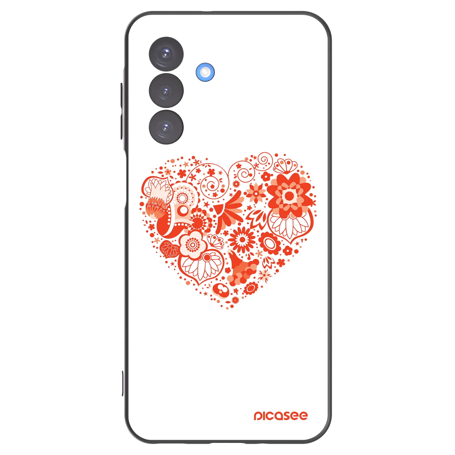 Picasee crna silikonska maskica za Samsung Galaxy A17 5G - Big heart