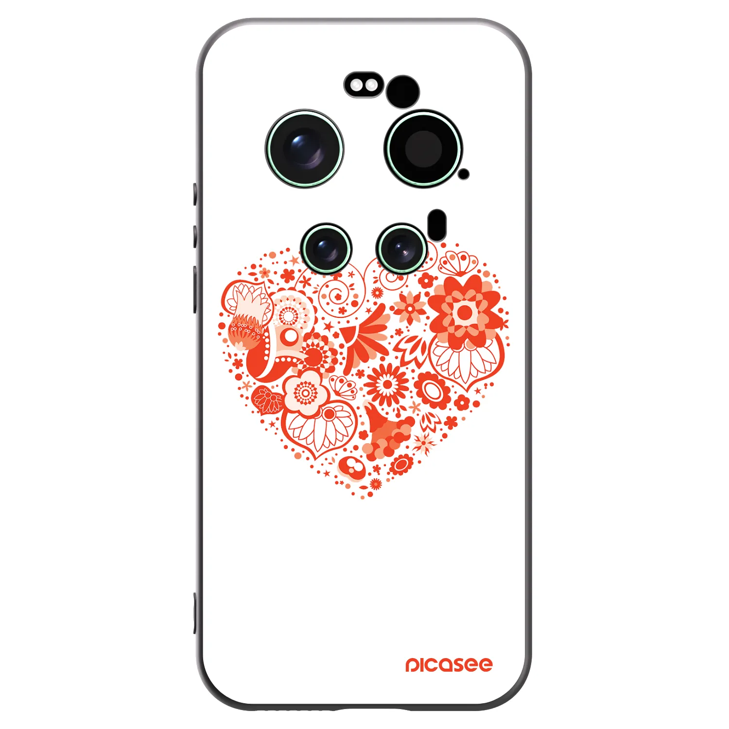 Picasee crna silikonska maskica za Xiaomi 17 Ultra - Big heart