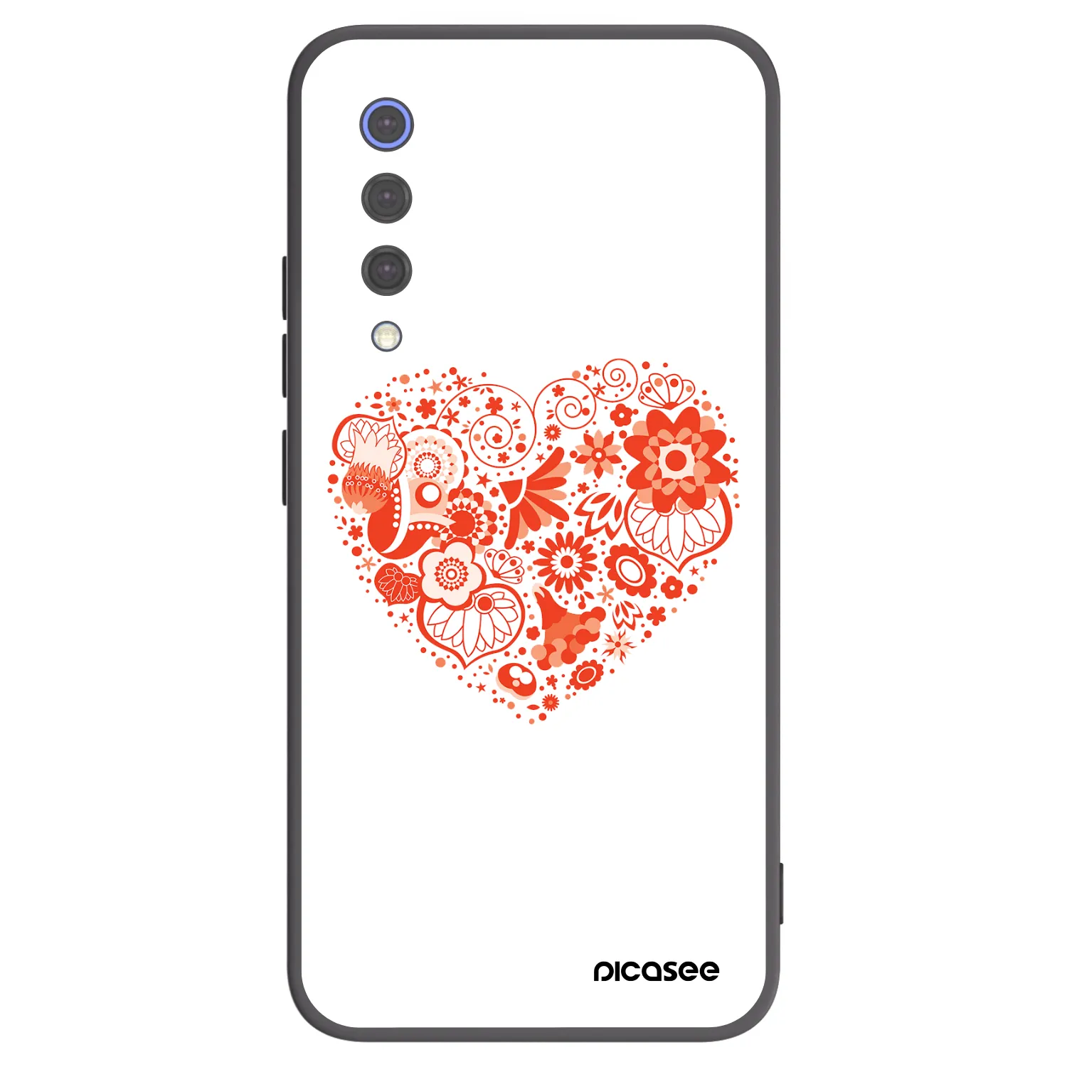 Picasee crna silikonska maskica za Xiaomi Mi 9 SE - Big heart