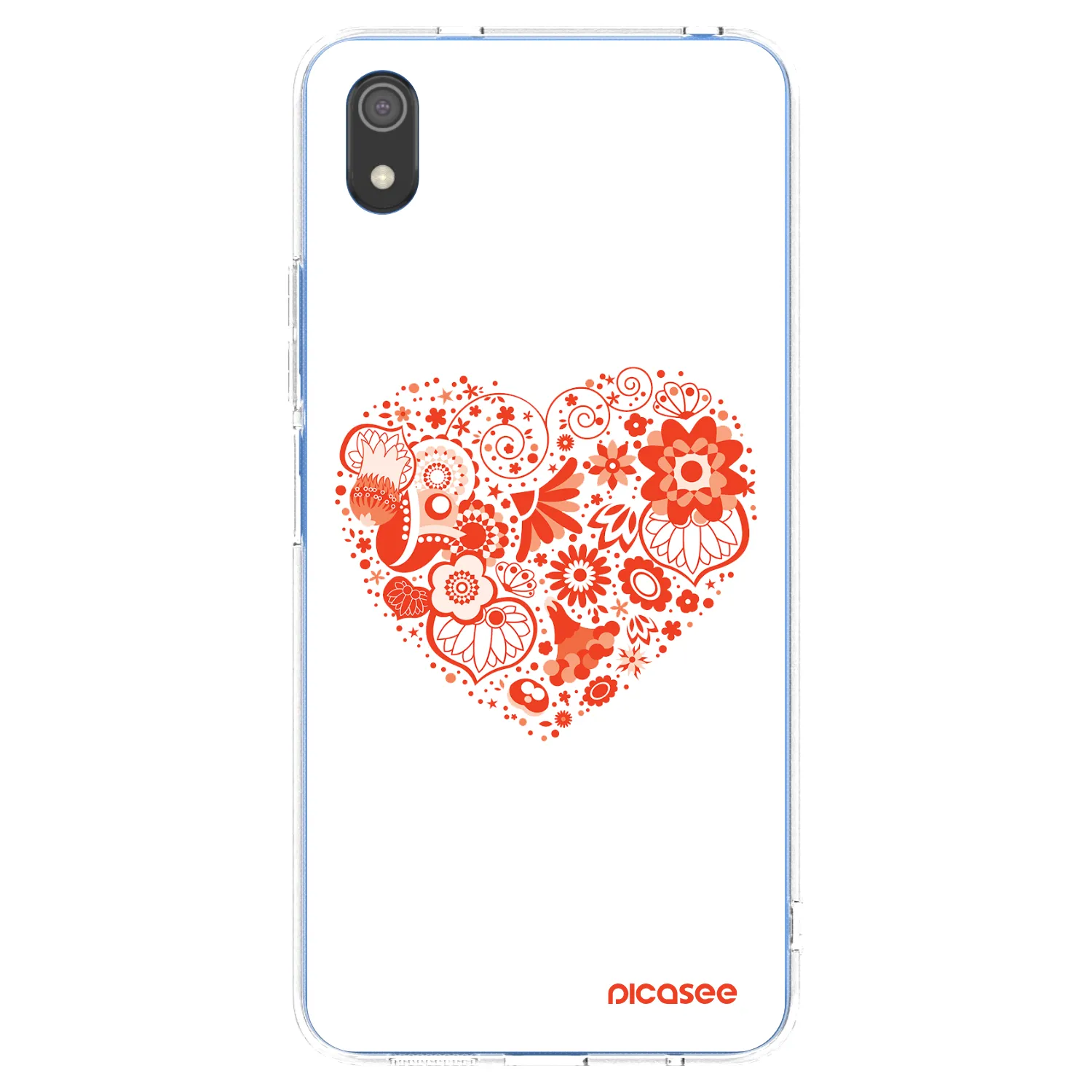 Picasee silikonska prozirna maskica za Xiaomi Redmi 7A - Big heart
