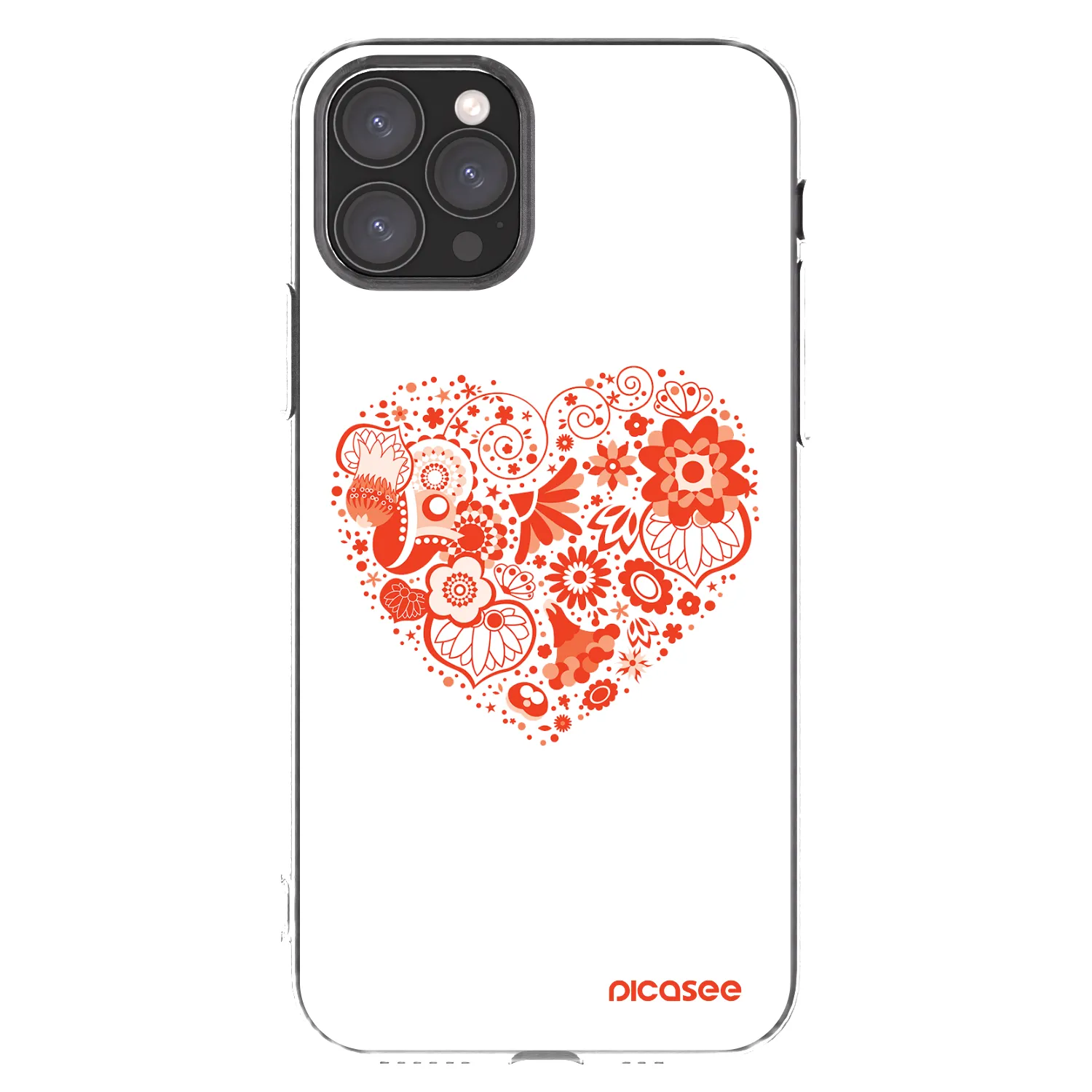 Picasee silikonska prozirna maskica za Apple iPhone 11 Pro - Big heart