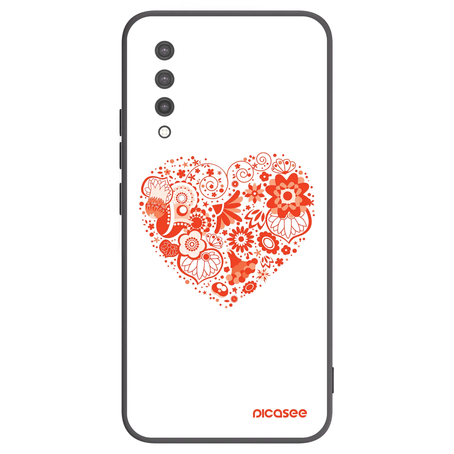 Picasee crna silikonska maskica za Xiaomi Mi 9 Lite - Big heart