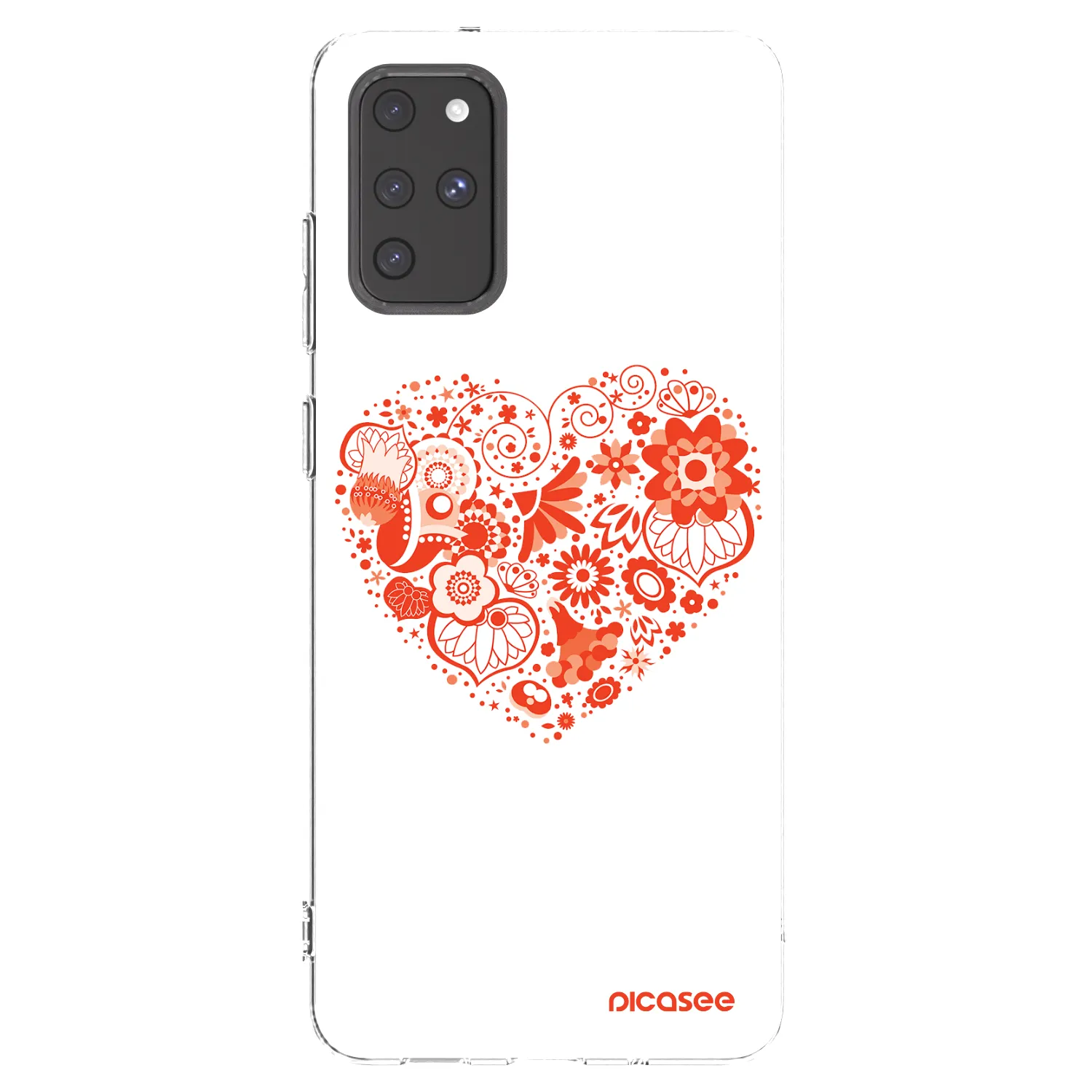 Picasee silikonska prozirna maskica za Samsung Galaxy S20+ G985F - Big heart