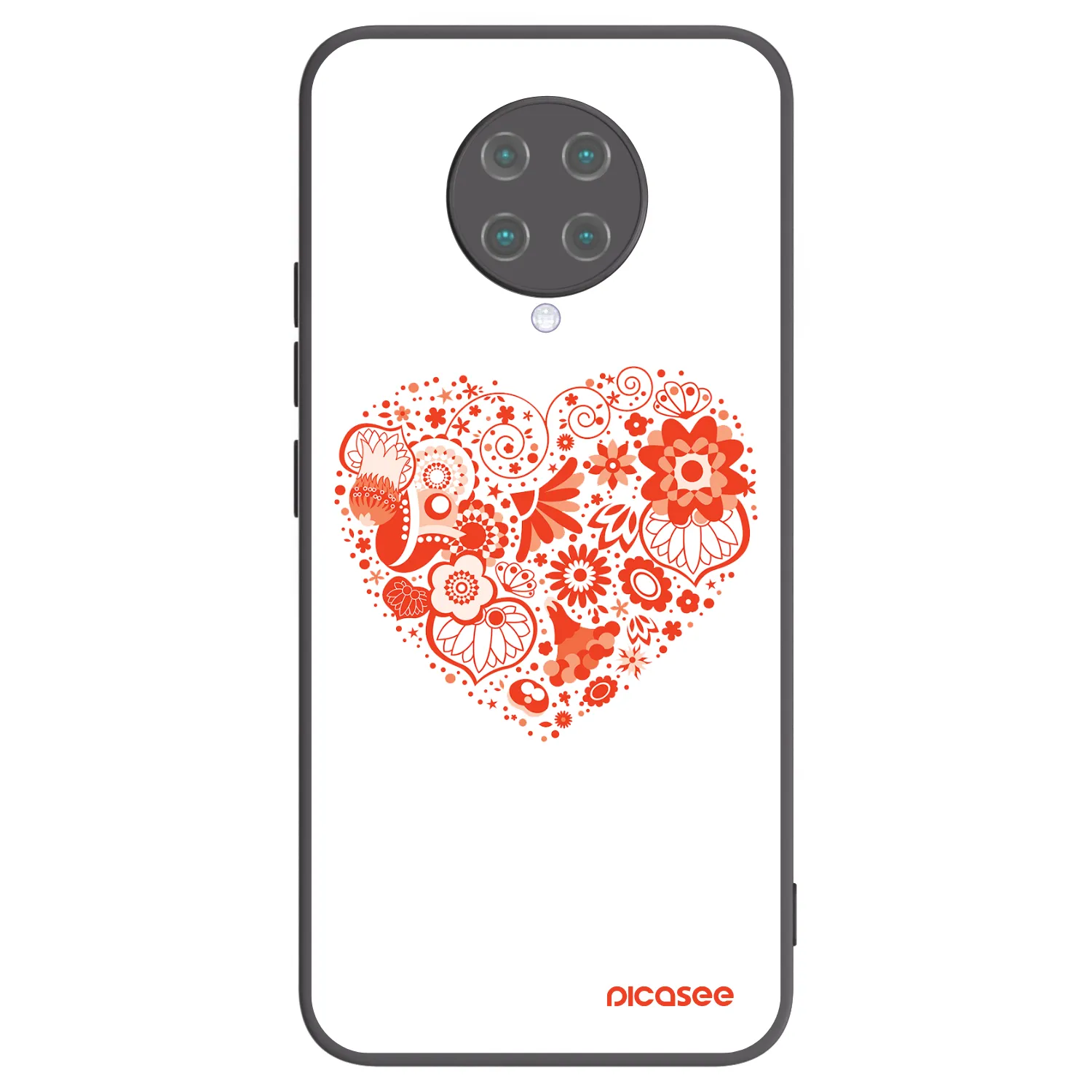 Picasee crna silikonska maskica za Xiaomi Poco F2 Pro - Big heart