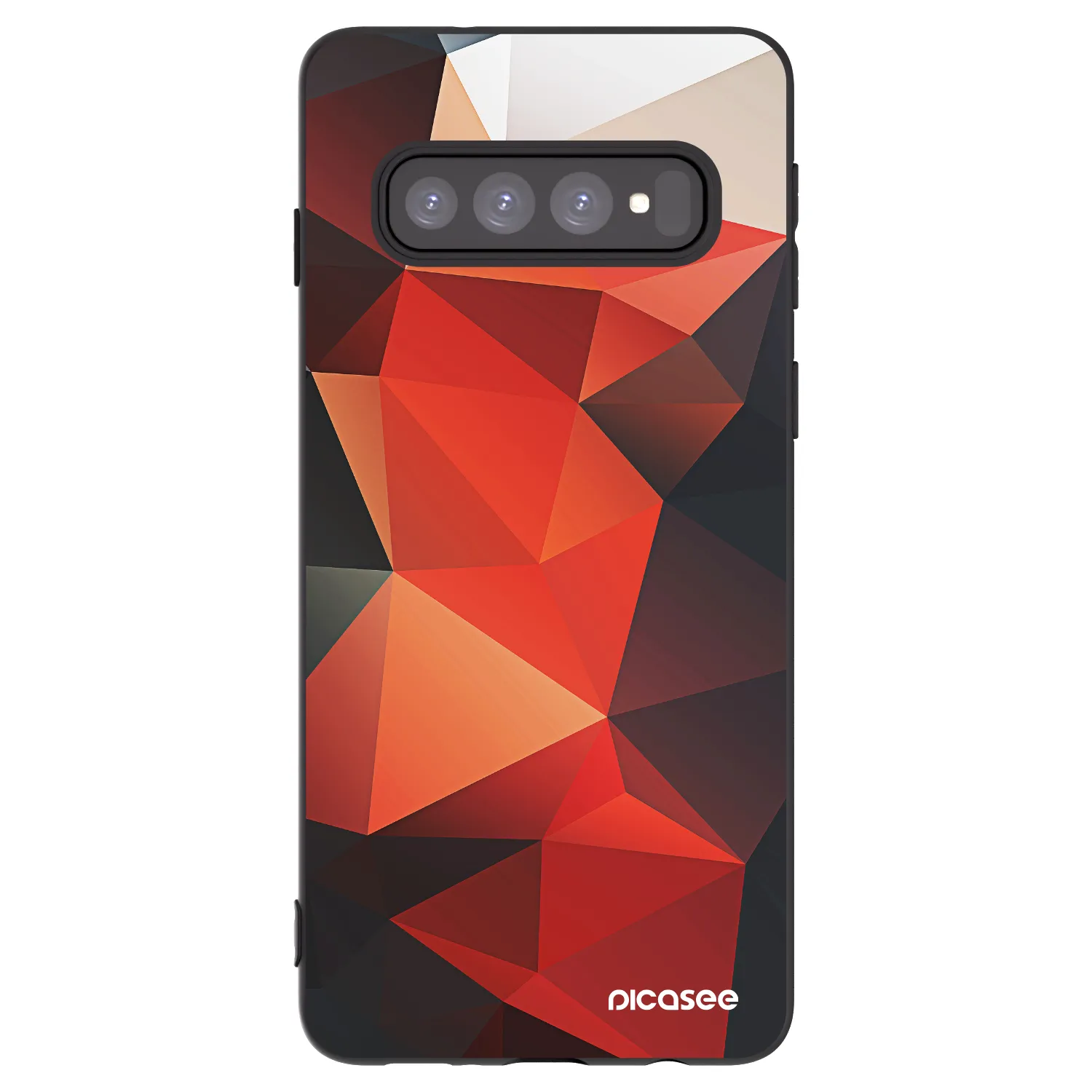 Picasee crna silikonska maskica za Samsung Galaxy S10 G973 - Wallpaper 2