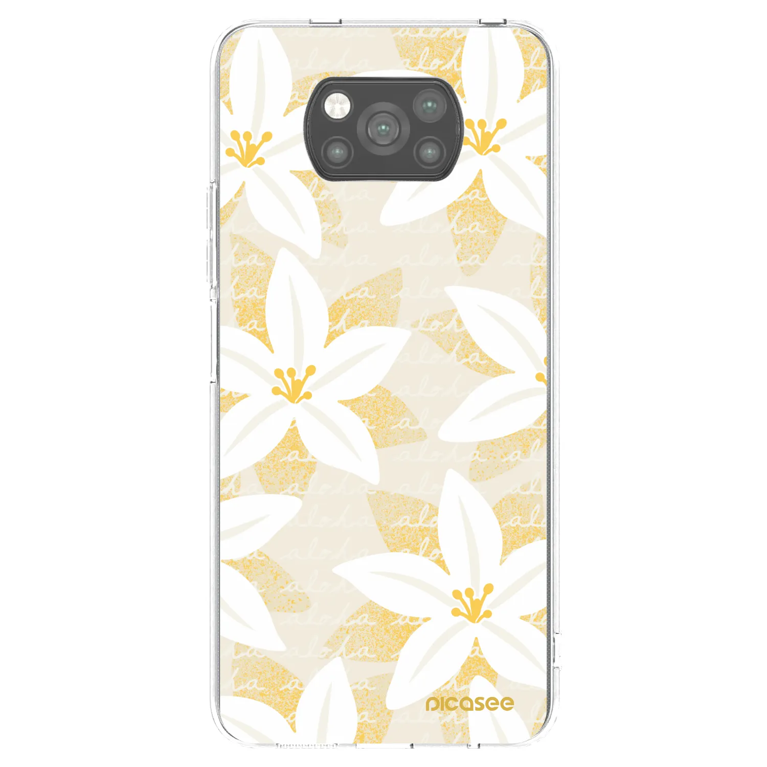 Picasee crna silikonska maskica za Xiaomi Poco X3 - Island Leave