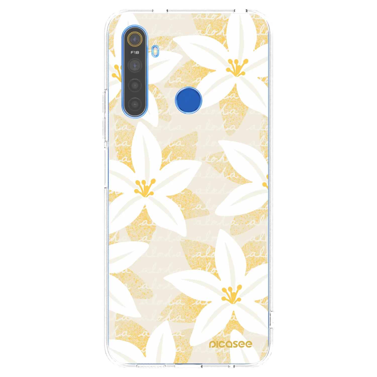Picasee silikonska prozirna maskica za Realme 5 - Island Leave