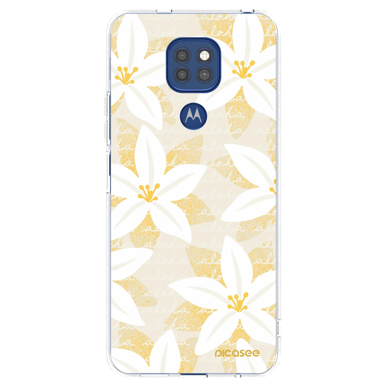 Picasee silikonska prozirna maskica za Motorola Moto G9 Play - Island Leave