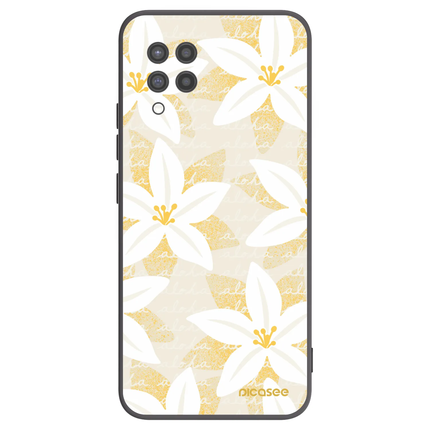Picasee crna silikonska maskica za Samsung Galaxy A42 A426B - Island Leave