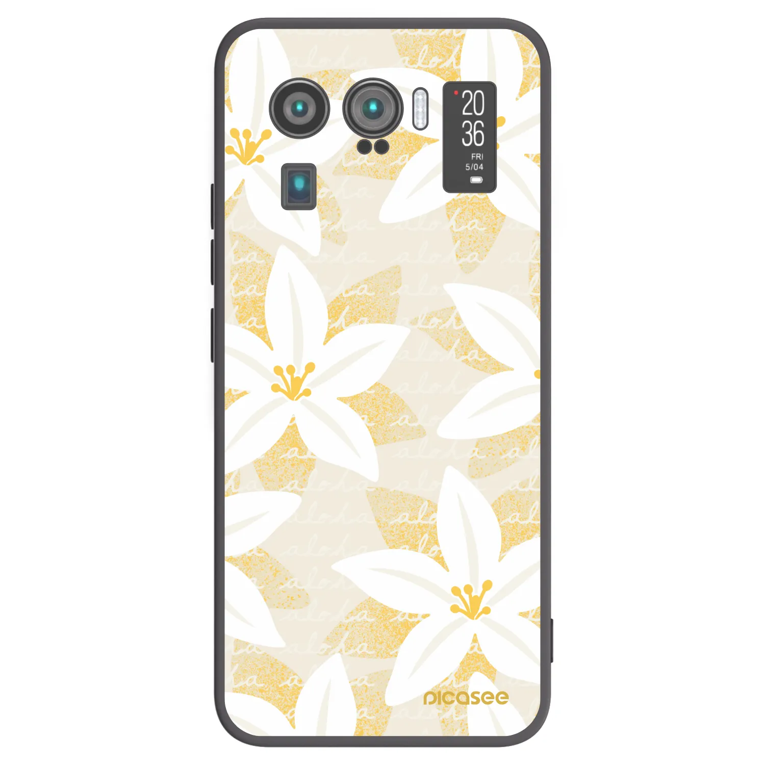 Picasee crna silikonska maskica za Xiaomi Mi 11 Ultra - Island Leave