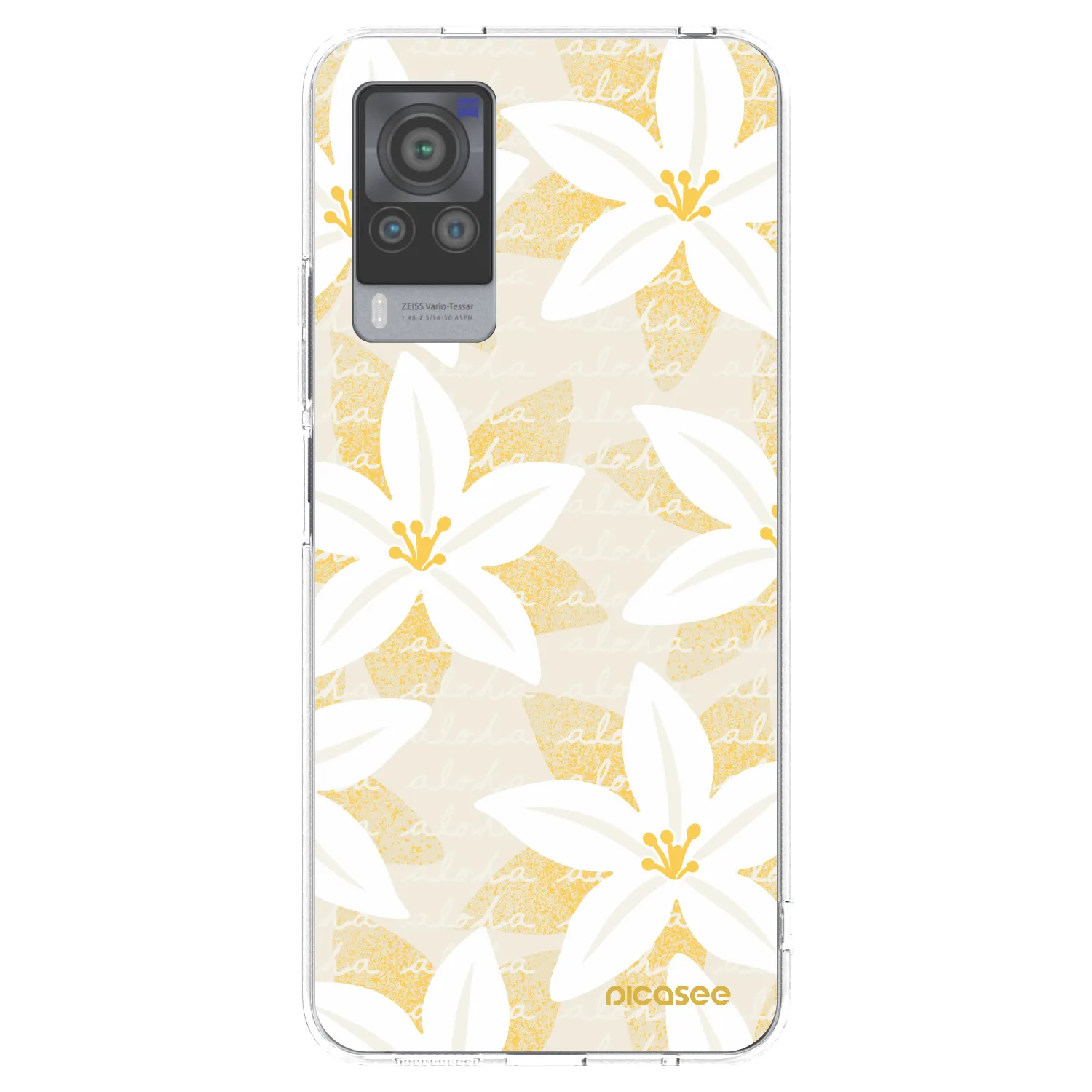 Picasee silikonska prozirna maskica za Vivo X60 Pro 5G - Island Leave