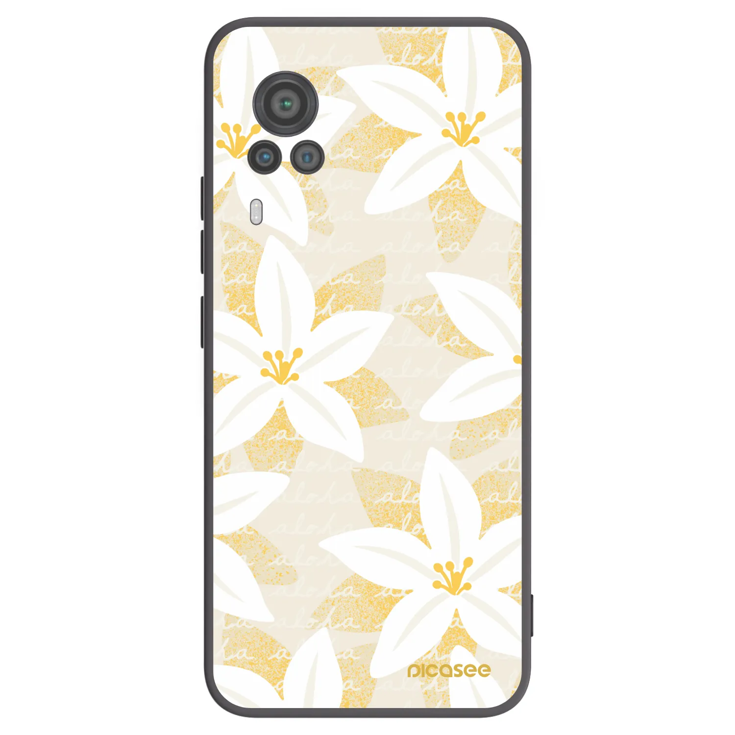 Picasee crna silikonska maskica za Vivo X60 Pro 5G - Island Leave