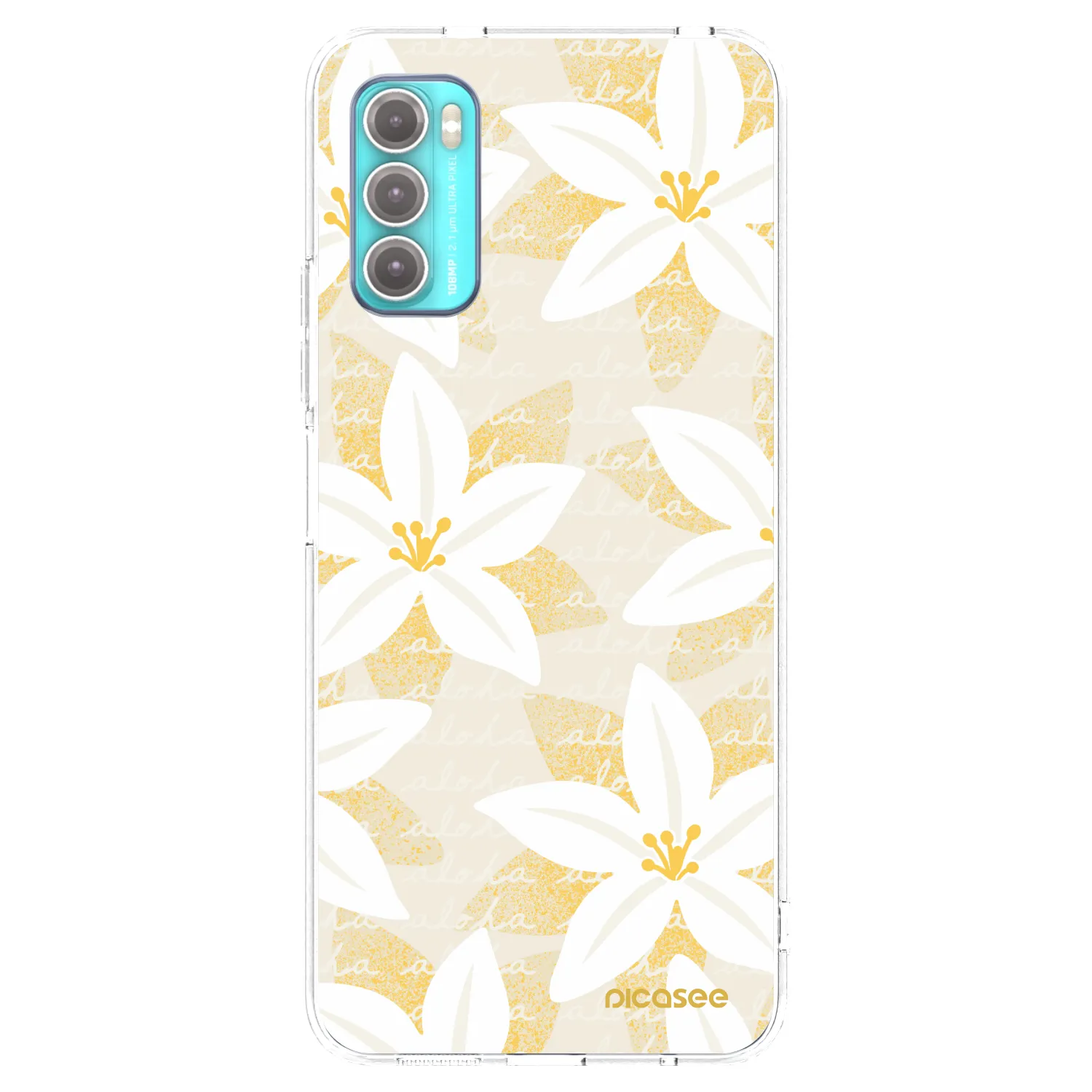 Picasee silikonska prozirna maskica za Motorola Moto G60 - Island Leave