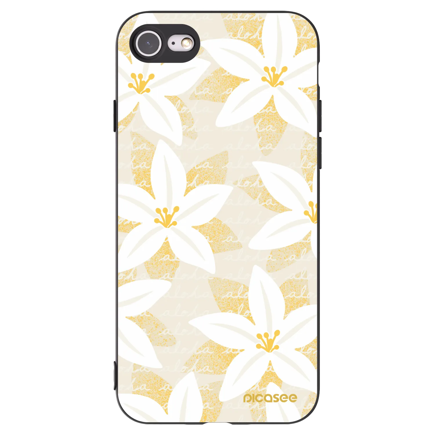 Picasee crna silikonska maskica za Apple iPhone SE 2022 - Island Leave