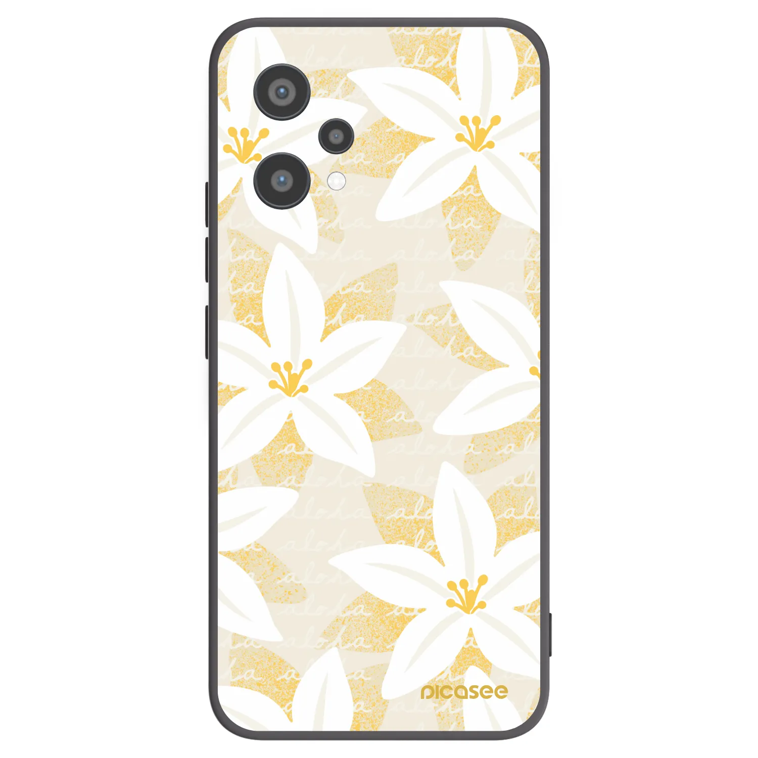 Picasee crna silikonska maskica za Realme 9 Pro 5G - Island Leave
