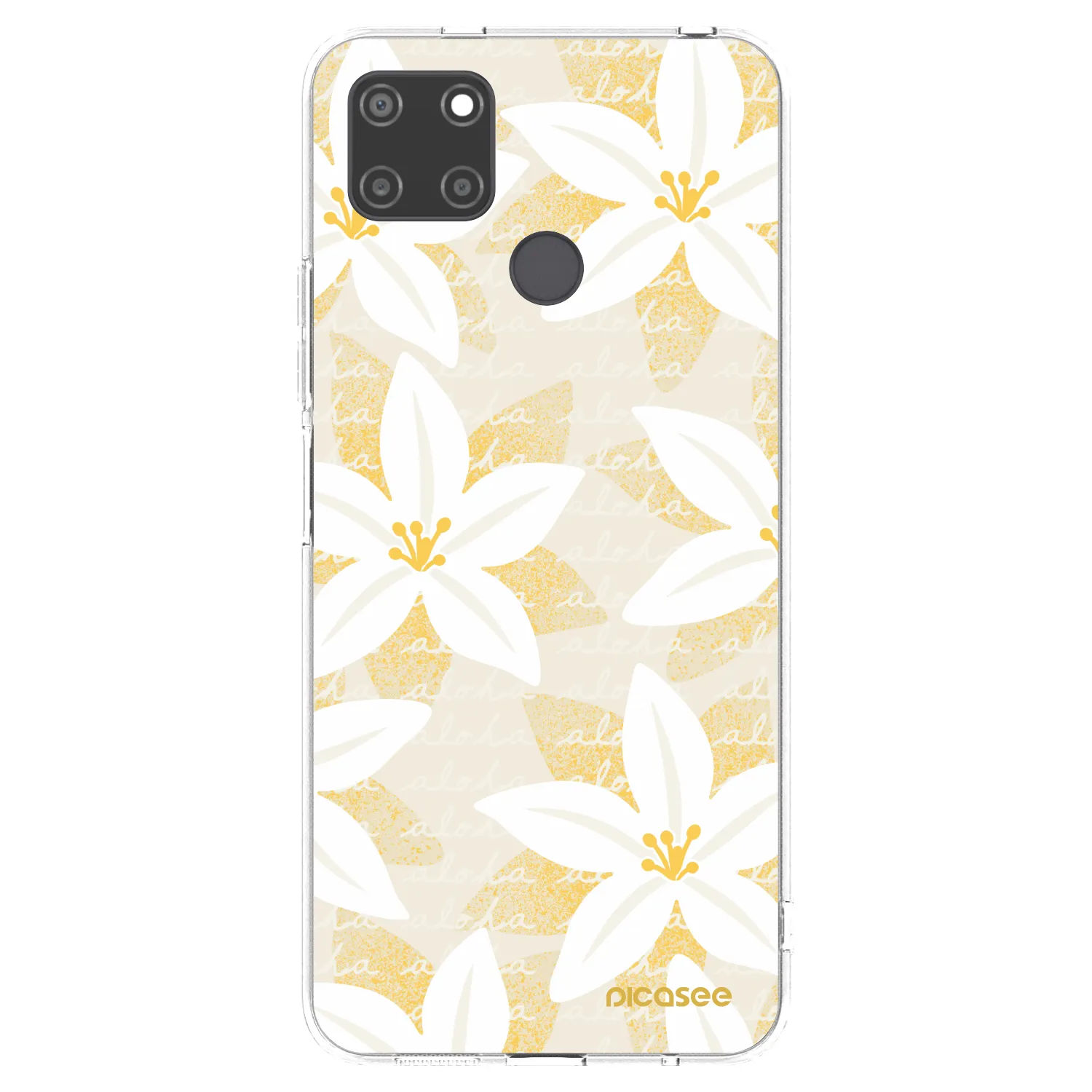 Picasee silikonska prozirna maskica za Realme C21Y - Island Leave