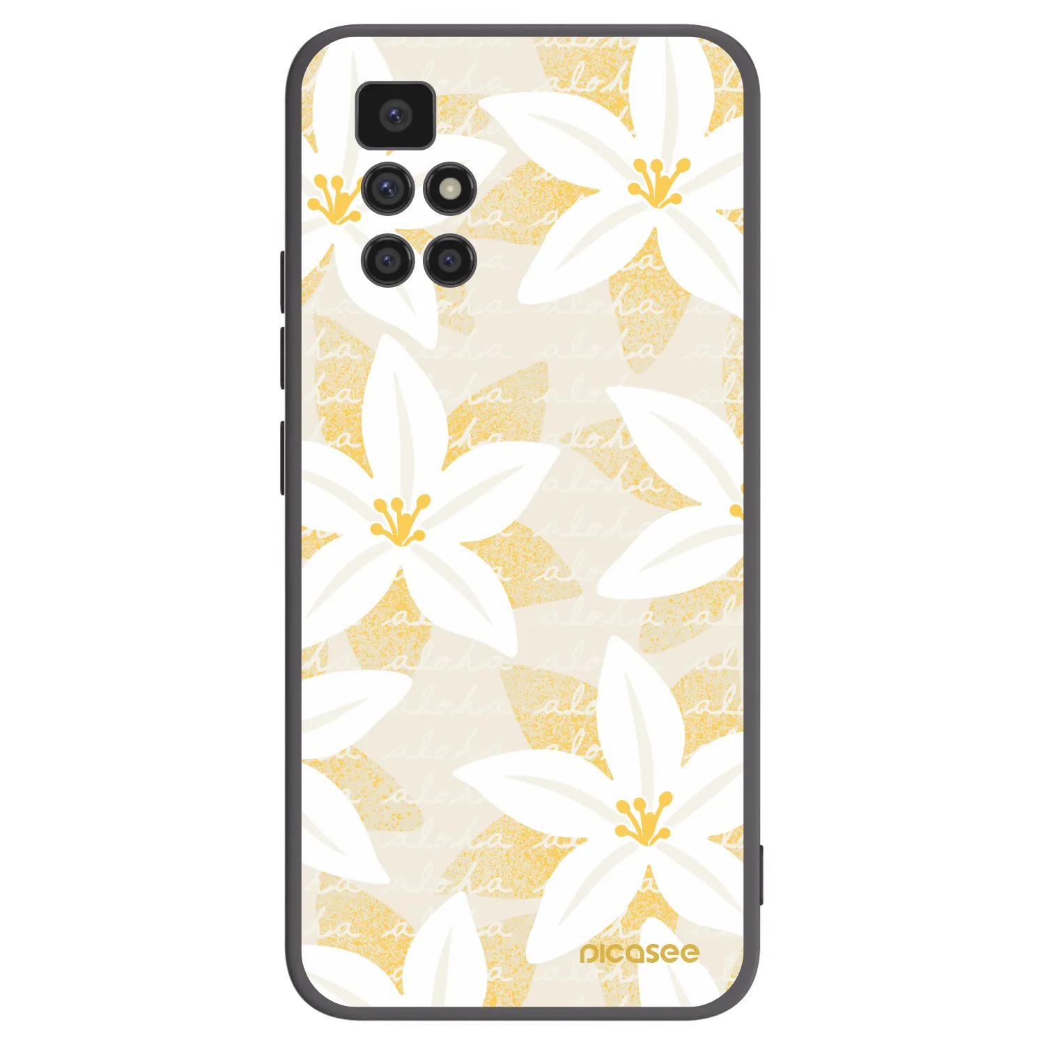 Picasee crna silikonska maskica za Xiaomi Redmi 10 (2022) - Island Leave