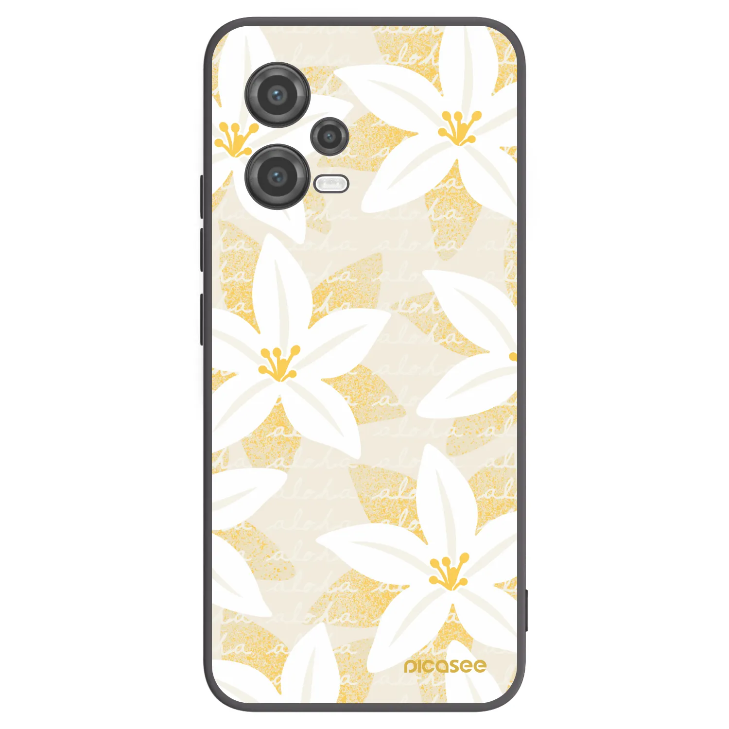 Picasee crna silikonska maskica za Xiaomi Poco X5 - Island Leave