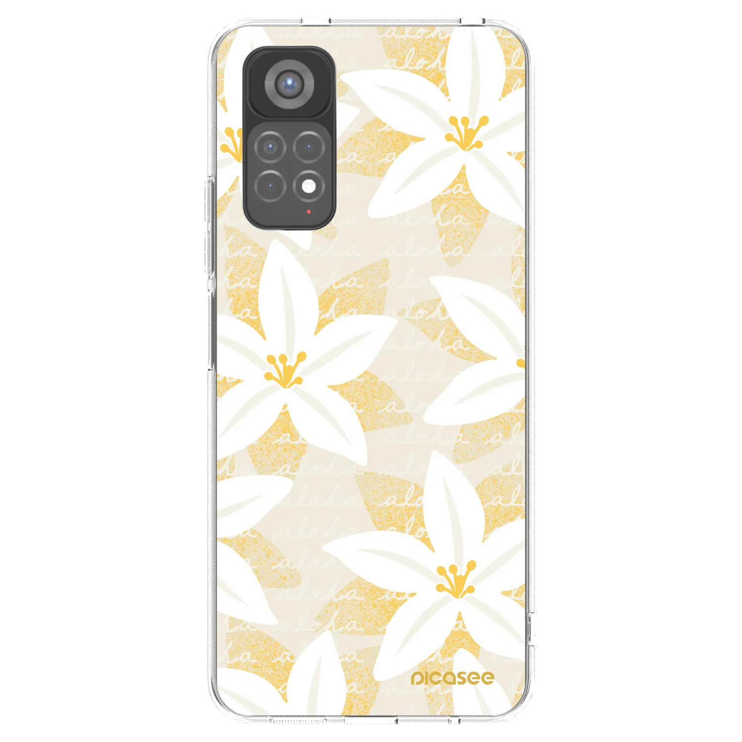 Picasee silikonska prozirna maskica za Xiaomi Redmi Note 11S 5G - Island Leave