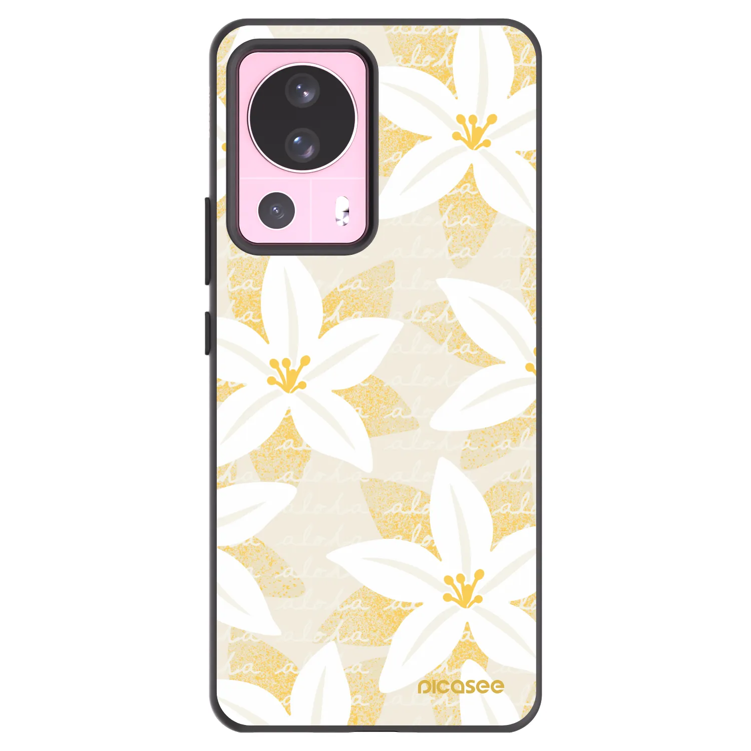 Picasee crna silikonska maskica za Xiaomi 13 Lite - Island Leave