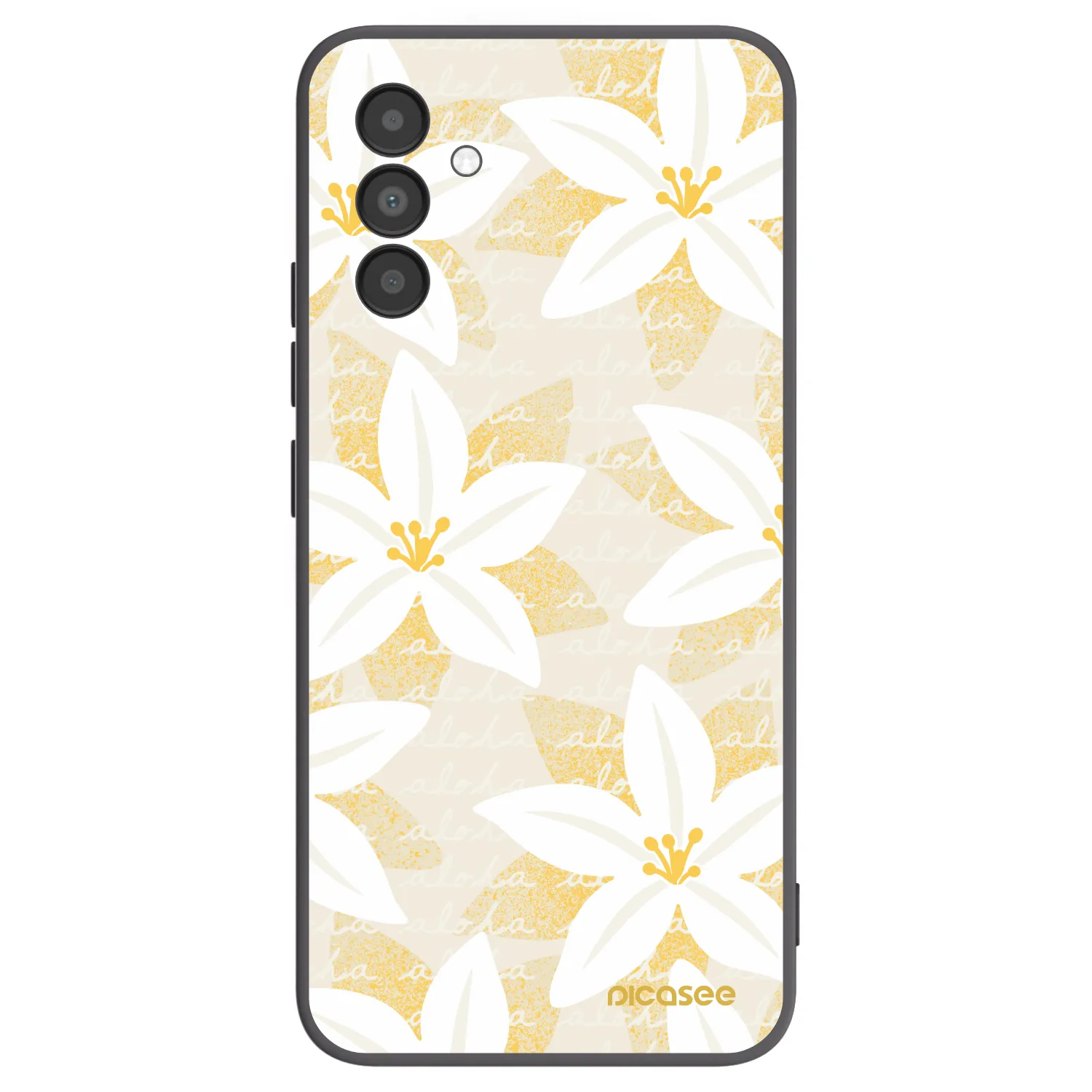 Picasee crna silikonska maskica za Samsung Galaxy A04s A047F - Island Leave