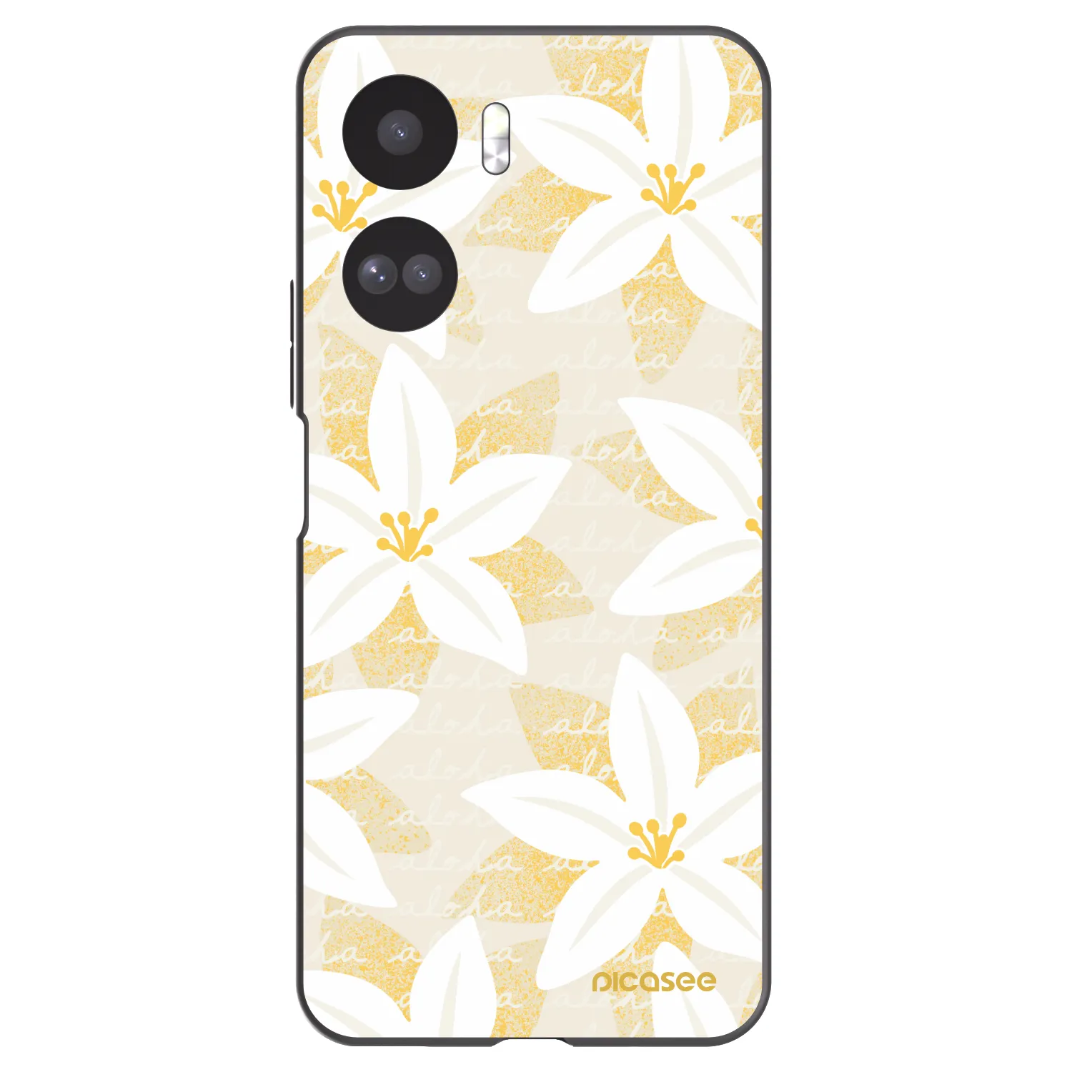 Picasee crna silikonska maskica za Honor 90 Lite 5G - Island Leave