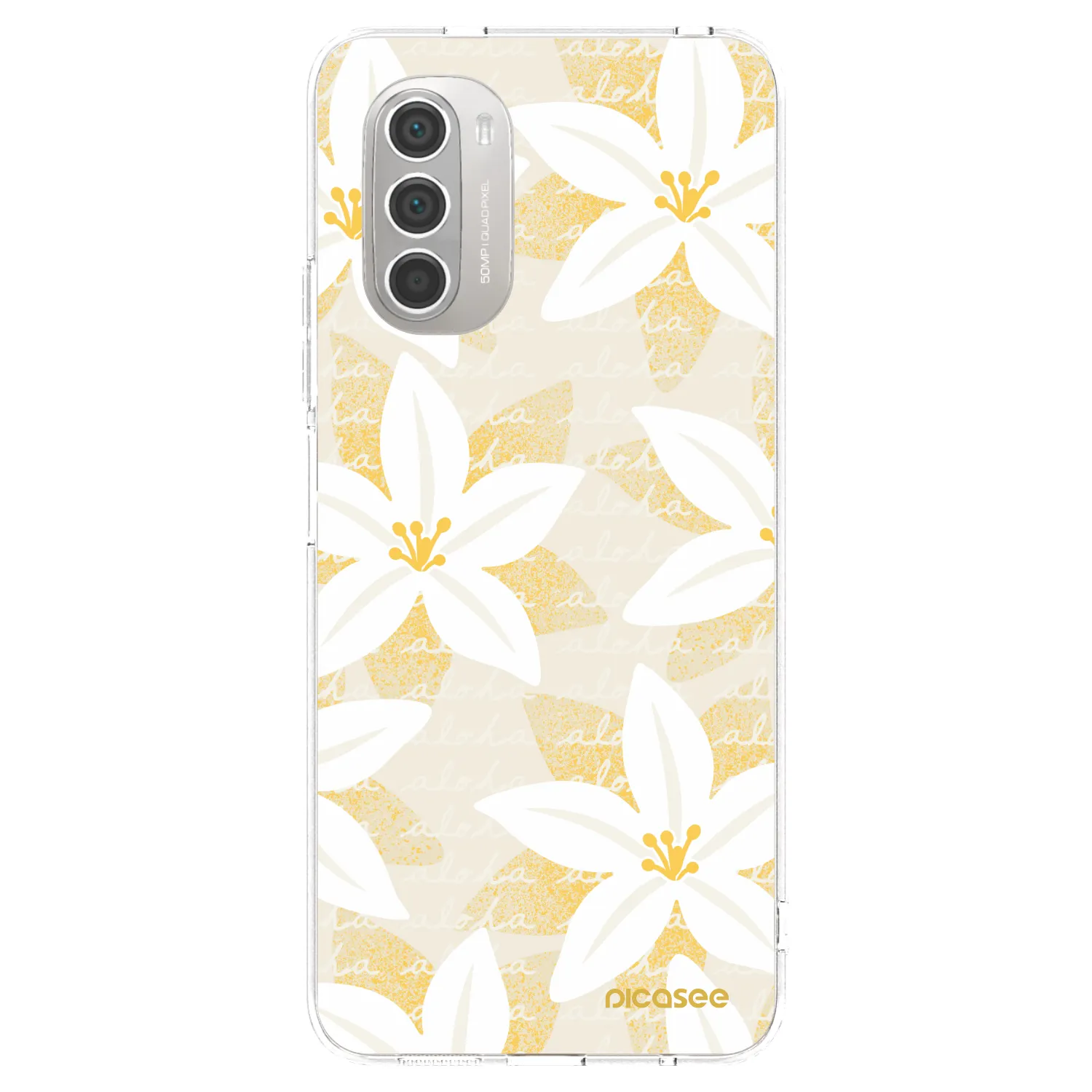 Picasee silikonska prozirna maskica za Motorola Moto G51 - Island Leave