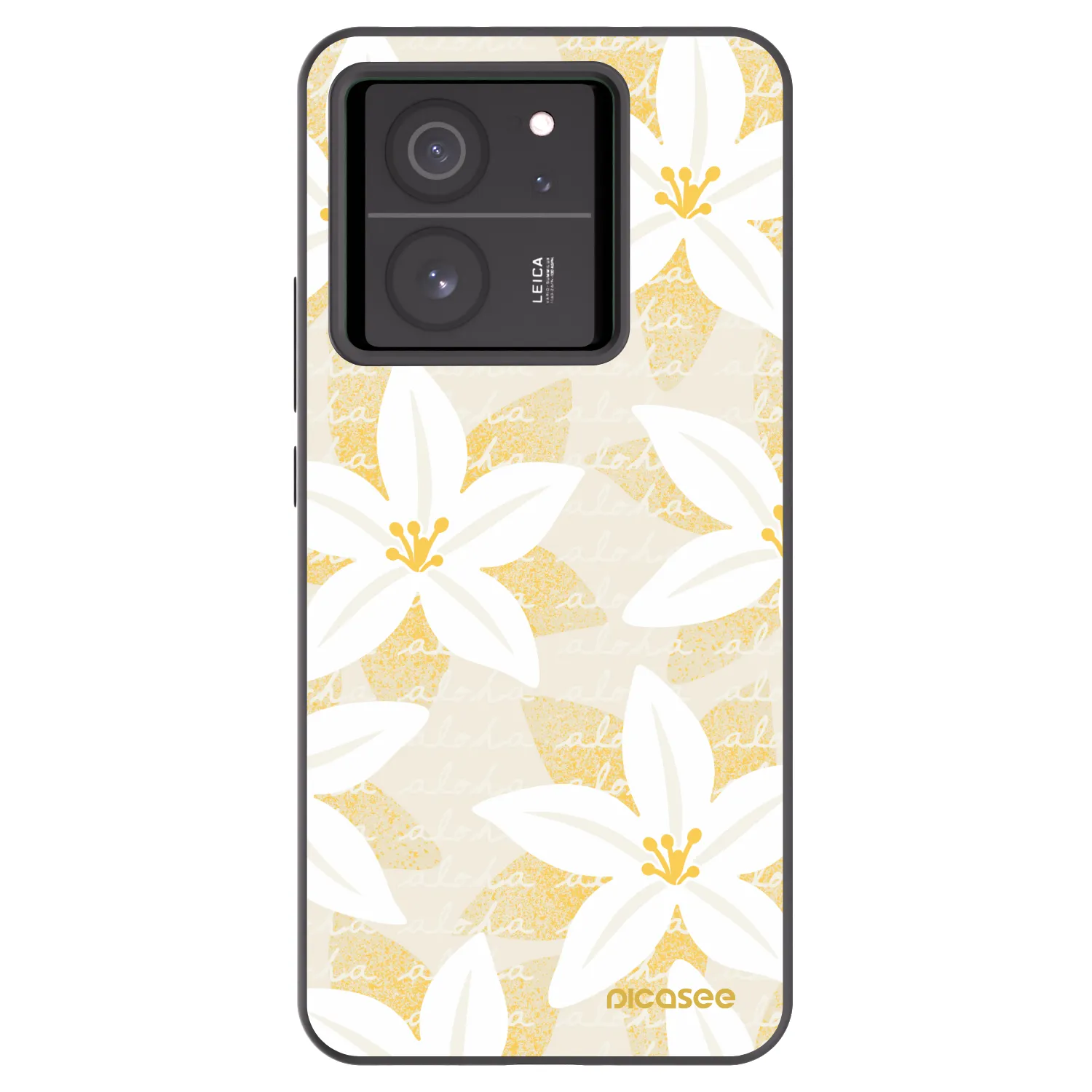 Picasee crna silikonska maskica za Xiaomi 13T - Island Leave