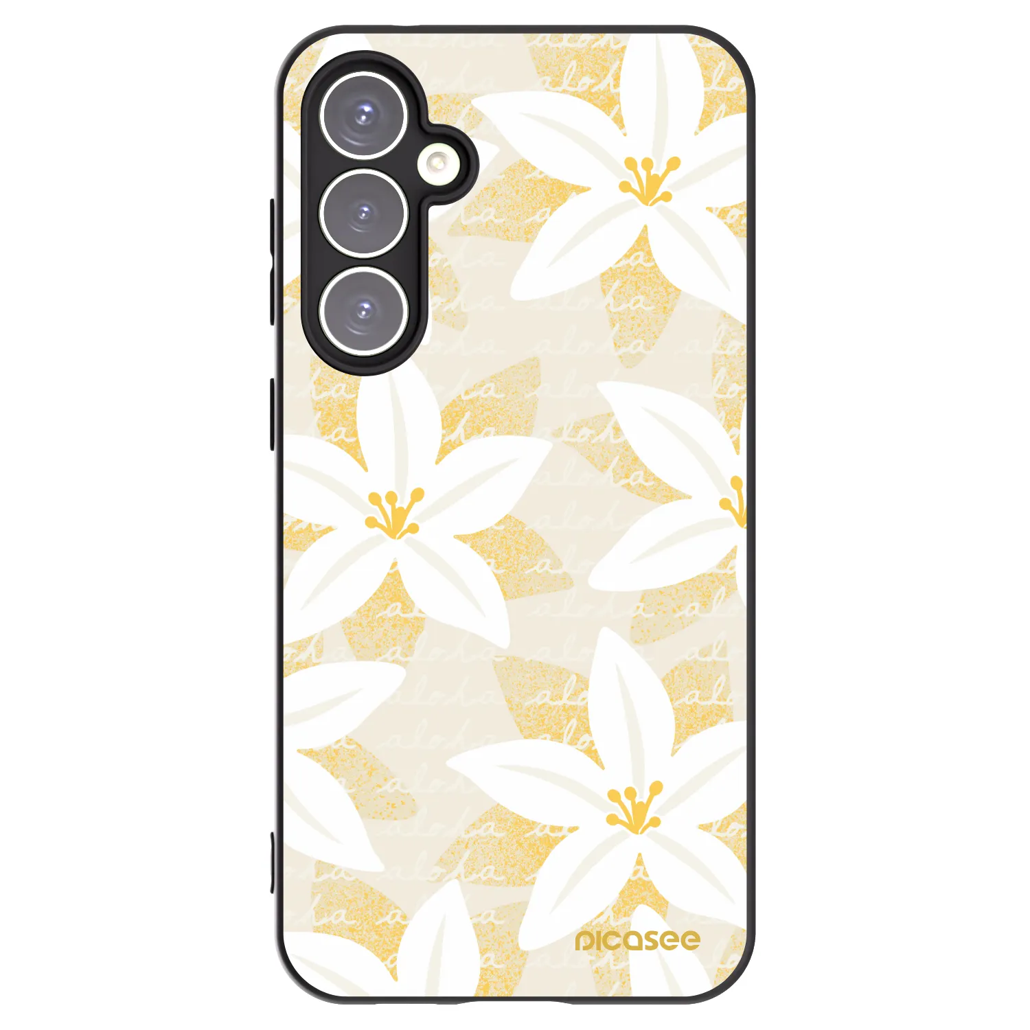 Picasee crna silikonska maskica za Samsung Galaxy S23 FE S711B - Island Leave