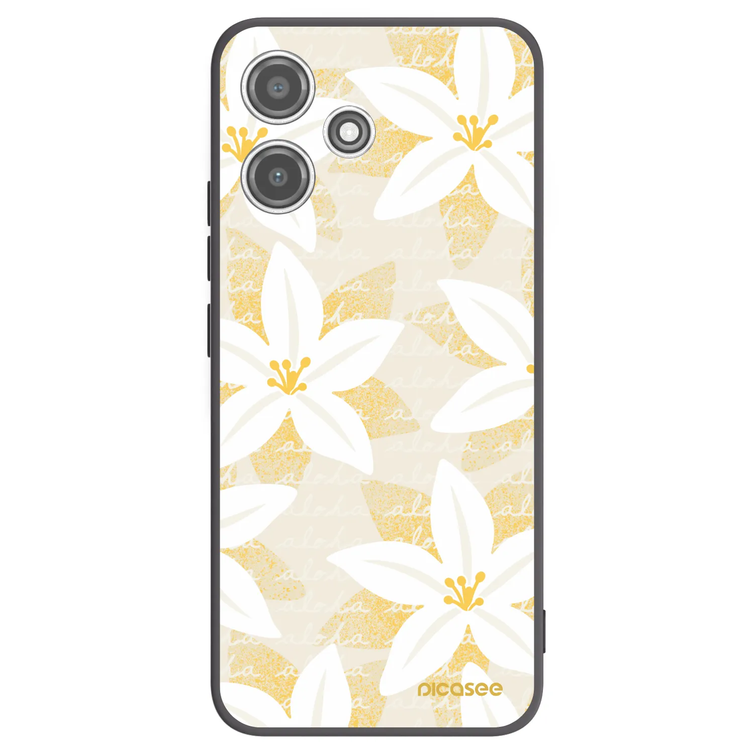 Picasee crna silikonska maskica za Xiaomi Redmi 12 5G - Island Leave