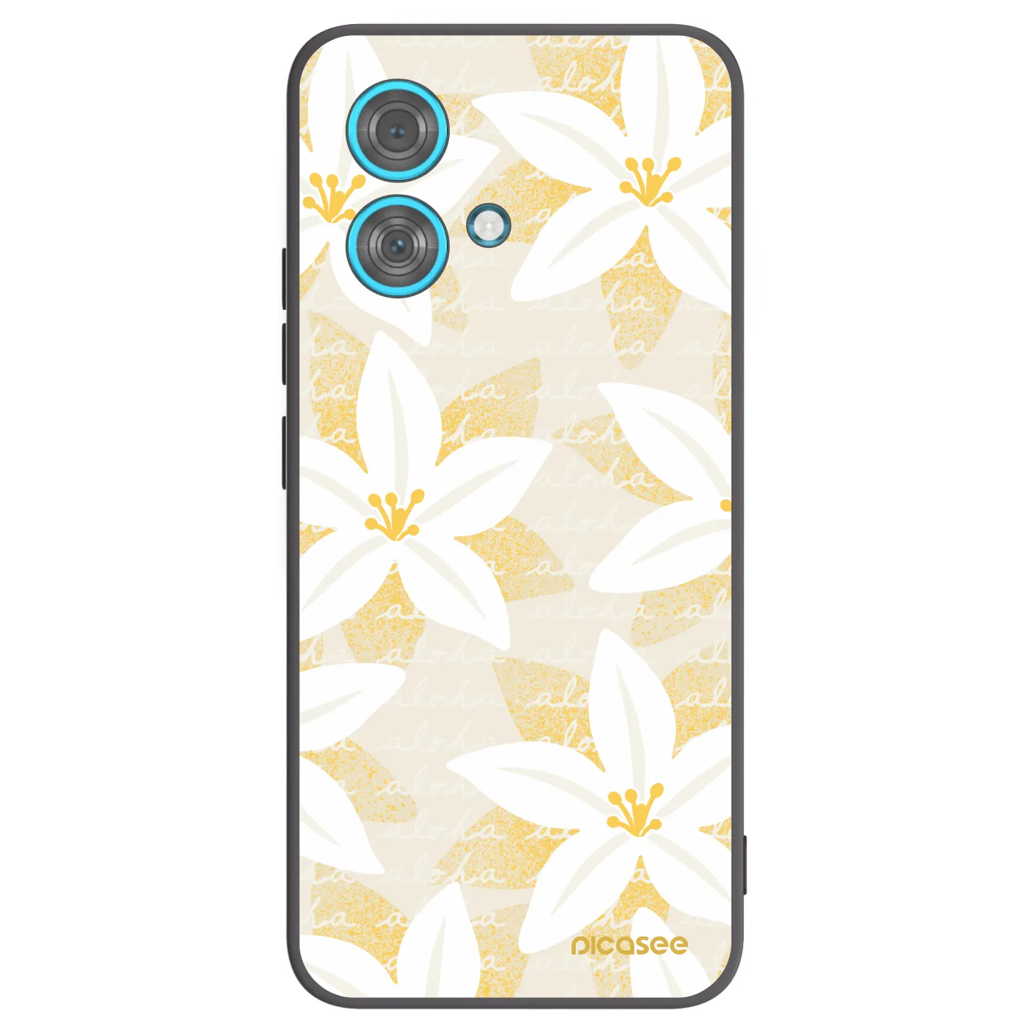 Picasee crna silikonska maskica za Motorola Edge 40 Neo - Island Leave