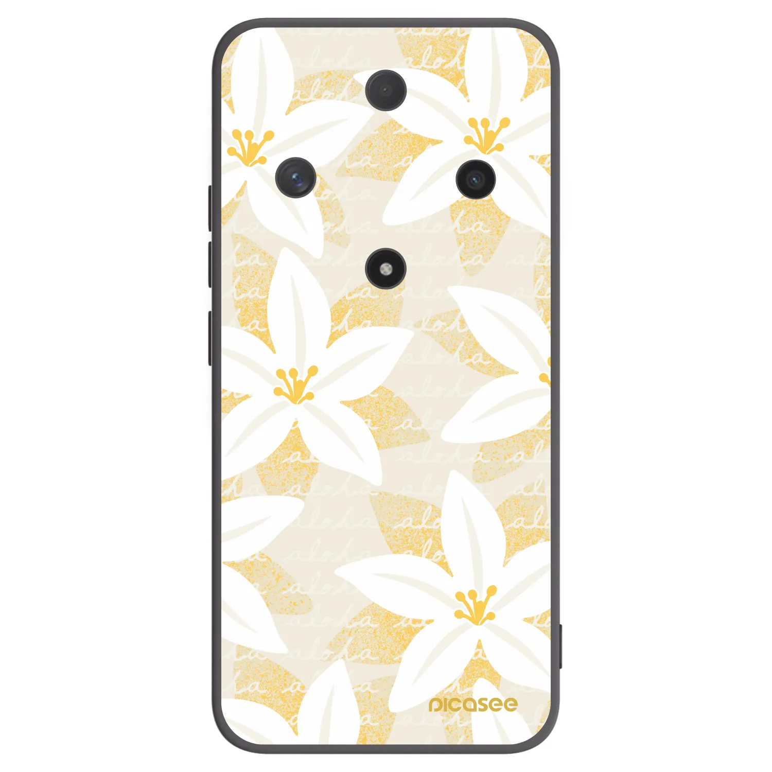 Picasee crna silikonska maskica za Honor Magic6 Lite 5G - Island Leave