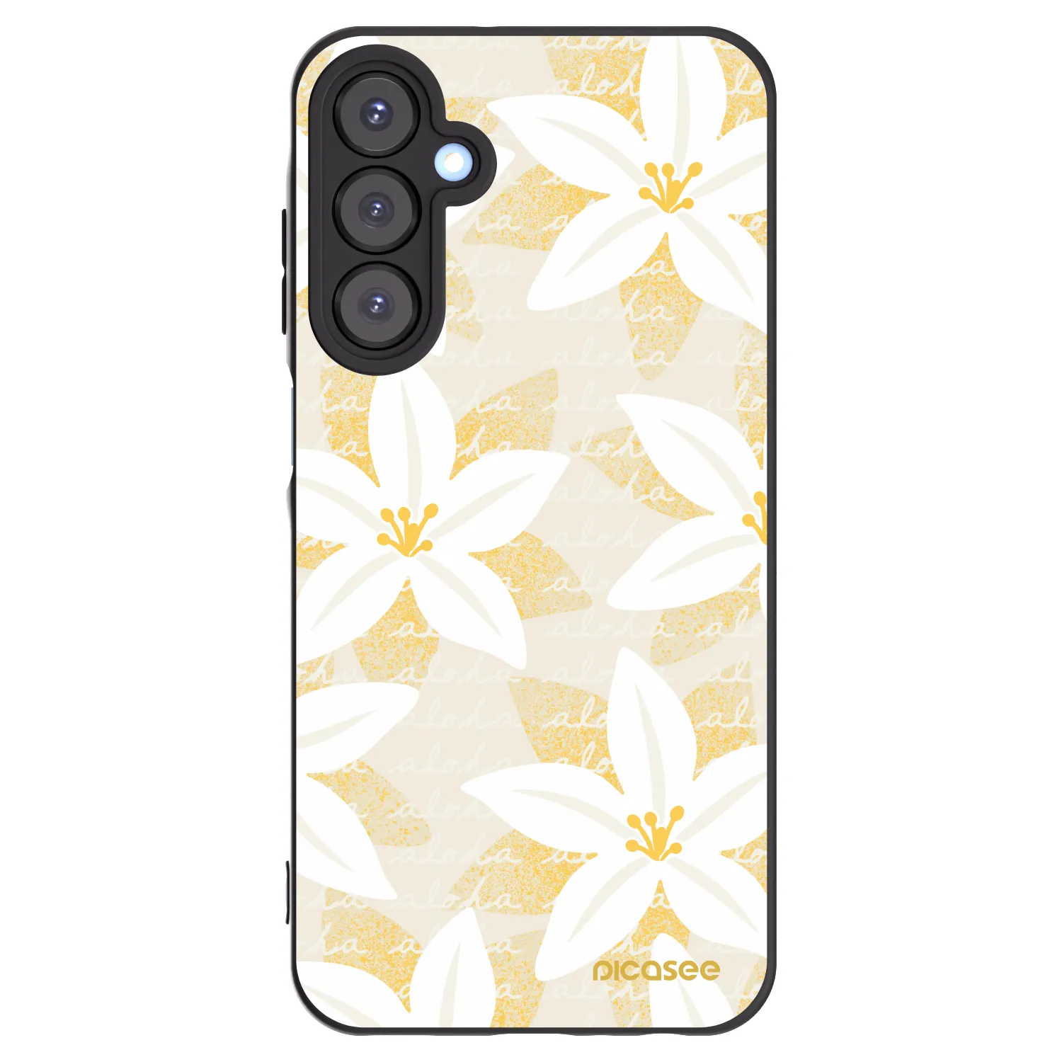 Picasee crna silikonska maskica za Samsung Galaxy A25 A256B 5G - Island Leave