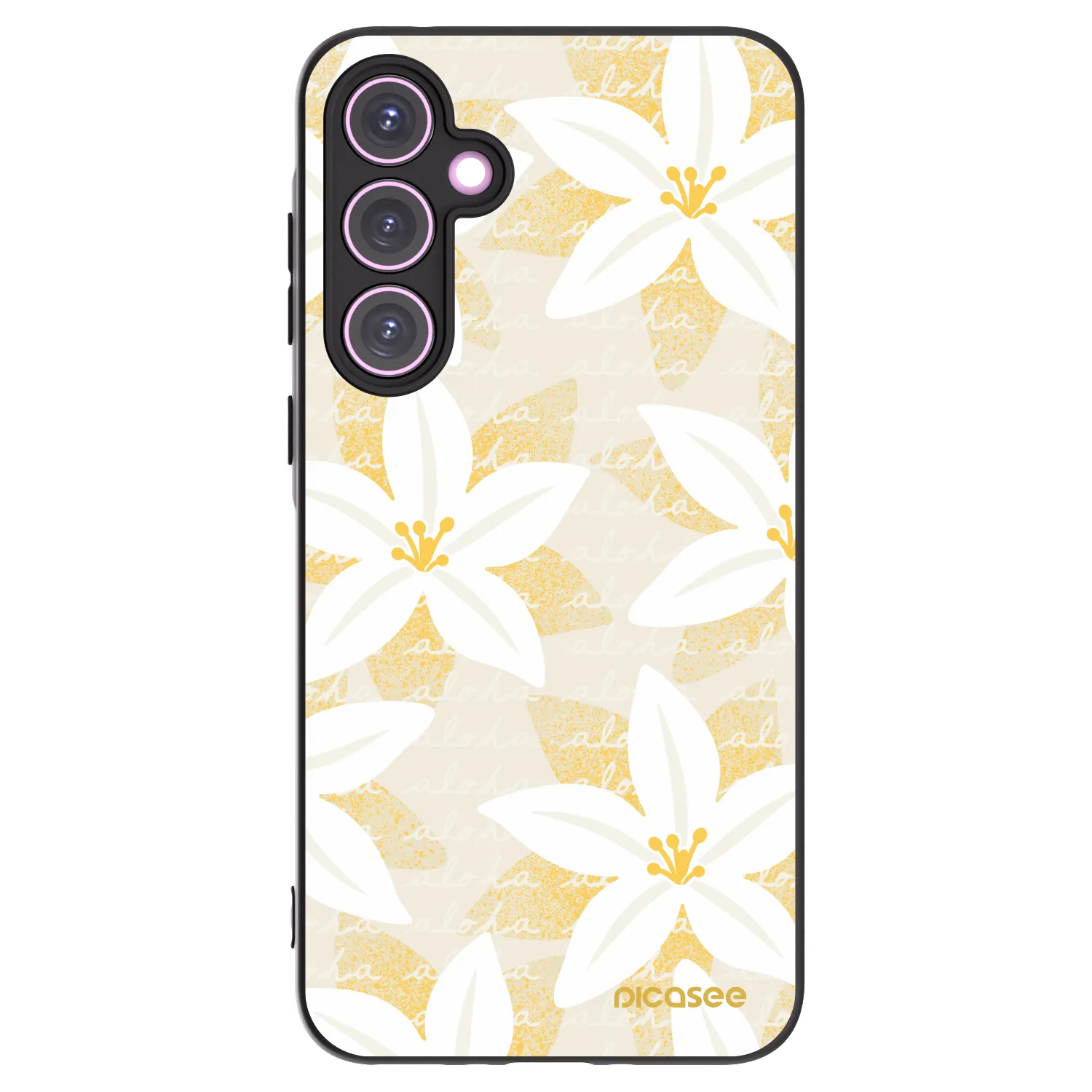 Picasee crna silikonska maskica za Samsung Galaxy A35 5G A356B - Island Leave