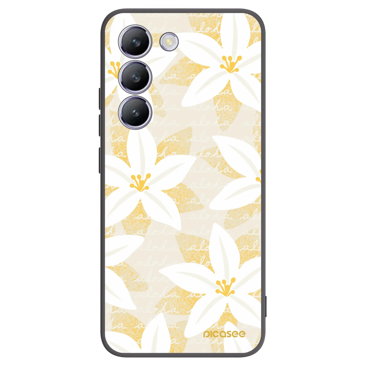 Picasee crna silikonska maskica za Vivo V40 SE 5G - Island Leave