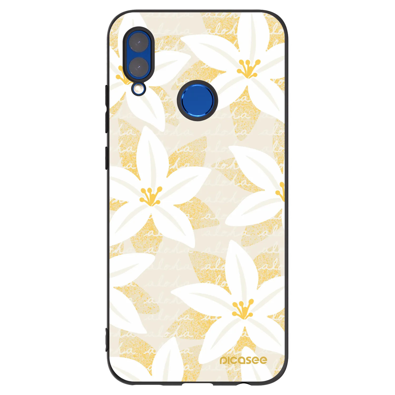 Picasee crna silikonska maskica za Huawei P Smart 2019 - Island Leave