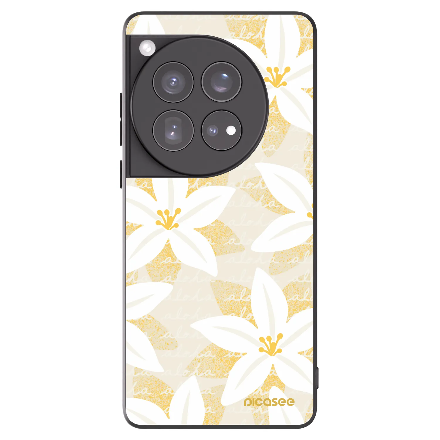 Picasee crna silikonska maskica za OnePlus 12 5G - Island Leave