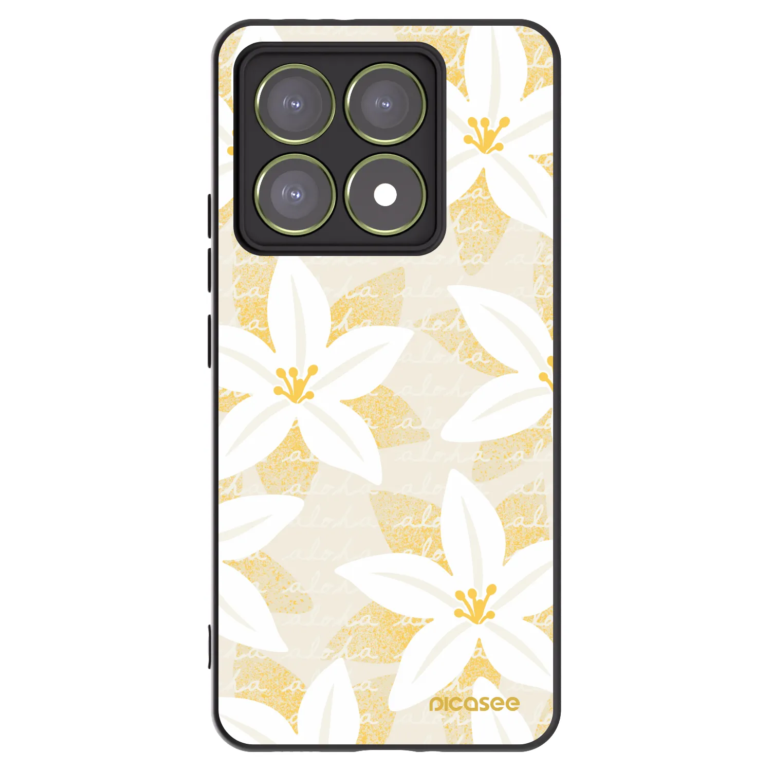Picasee crna silikonska maskica za Xiaomi 14T - Island Leave