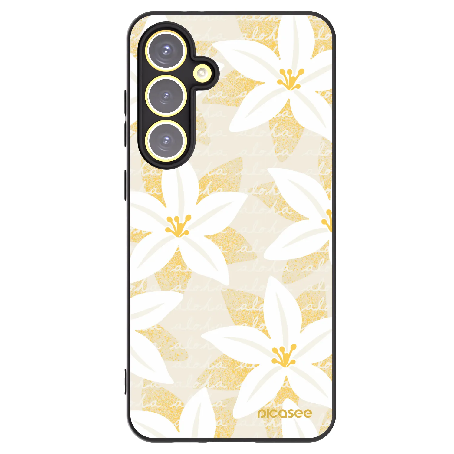 Picasee crna silikonska maskica za Samsung Galaxy S24 FE S721B - Island Leave