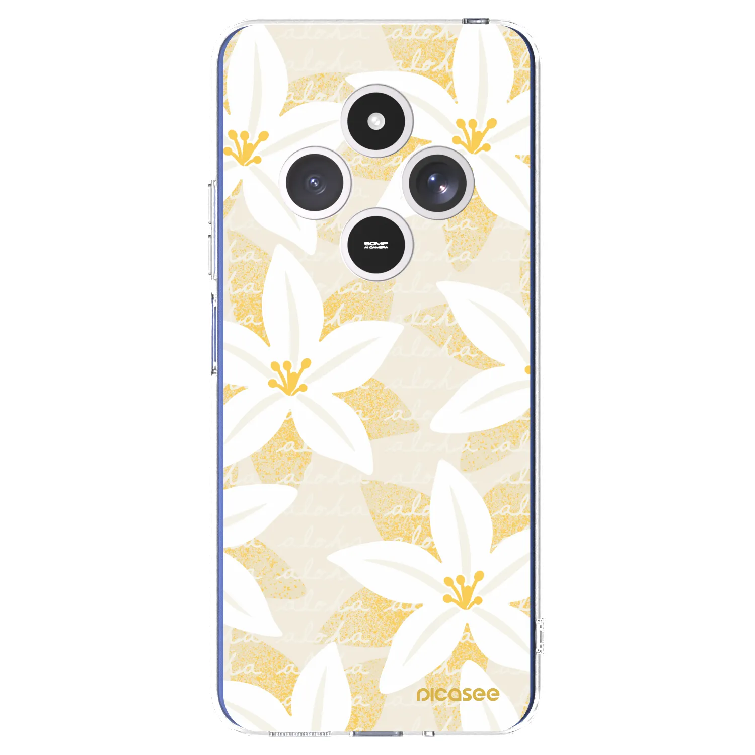 Picasee silikonska prozirna maskica za Xiaomi Redmi 14C - Island Leave
