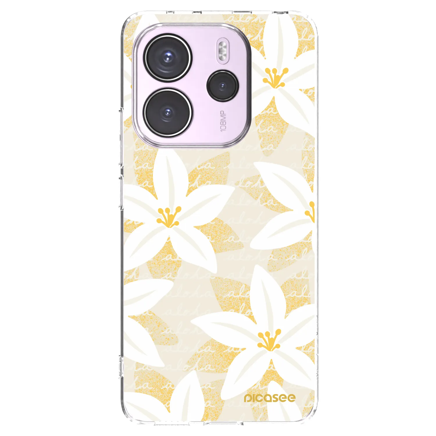 Picasee silikonska prozirna maskica za Xiaomi Redmi Note 14 4G - Island Leave