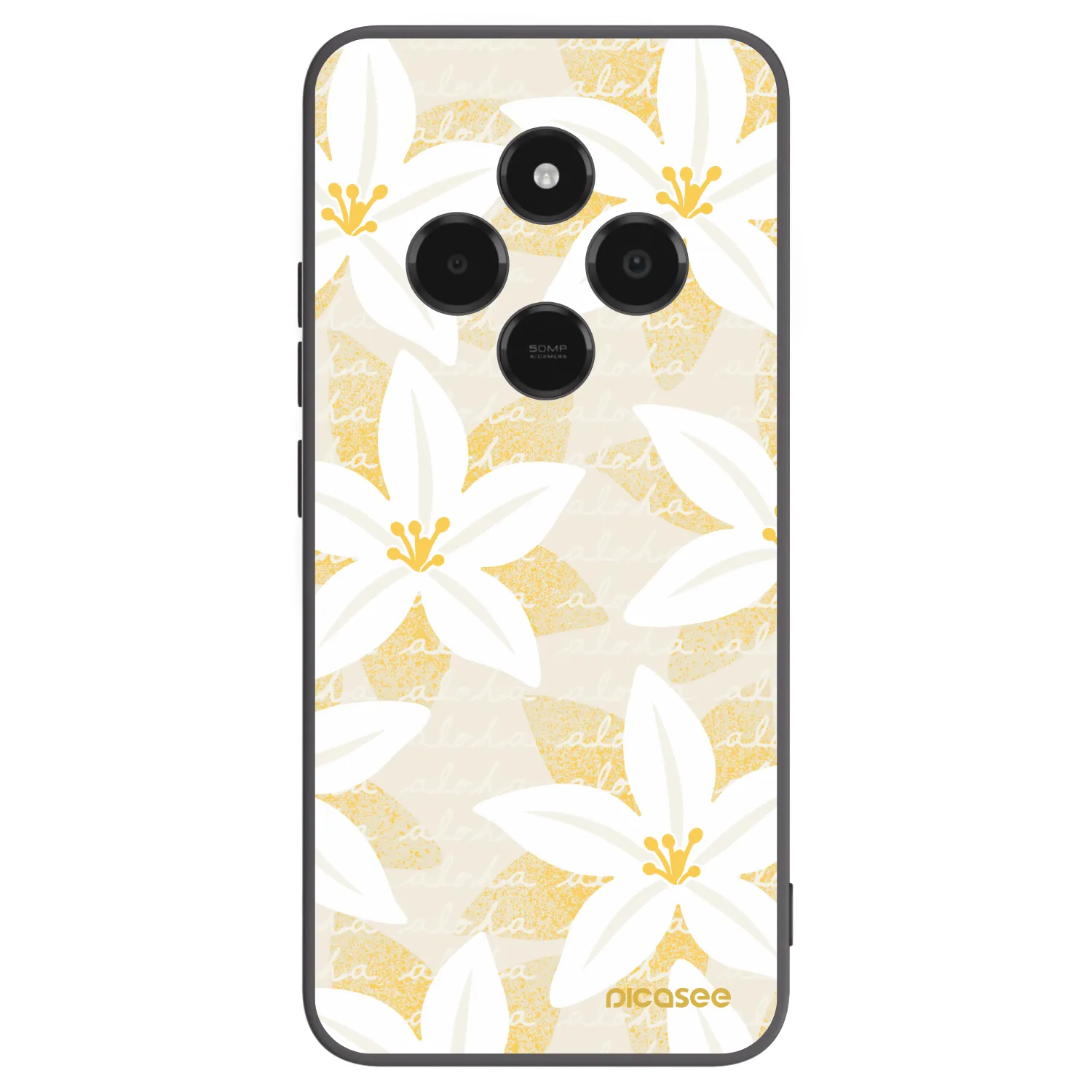 Picasee crna silikonska maskica za Xiaomi Poco C75 - Island Leave