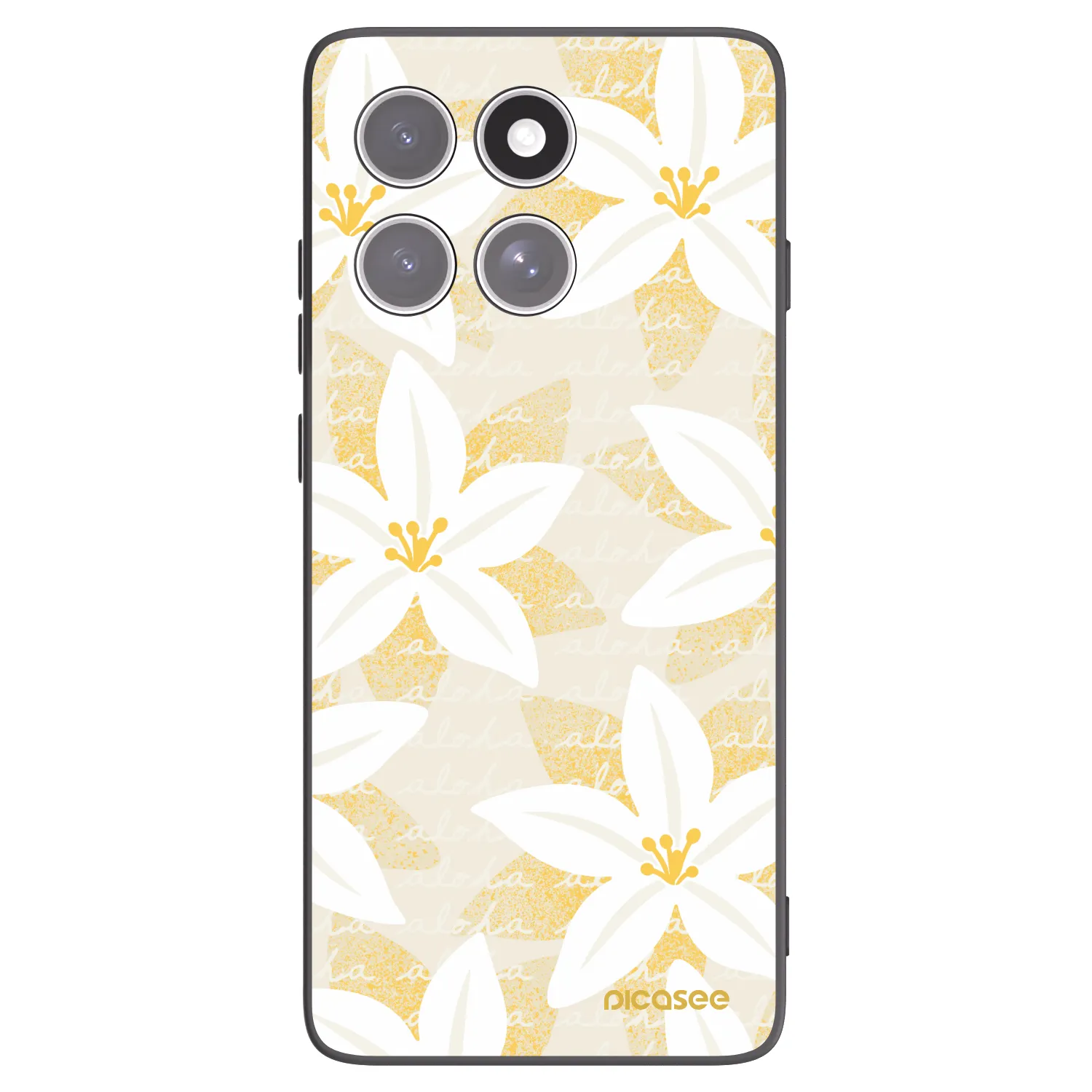 Picasee crna silikonska maskica za Motorola Edge 60 Pro - Island Leave
