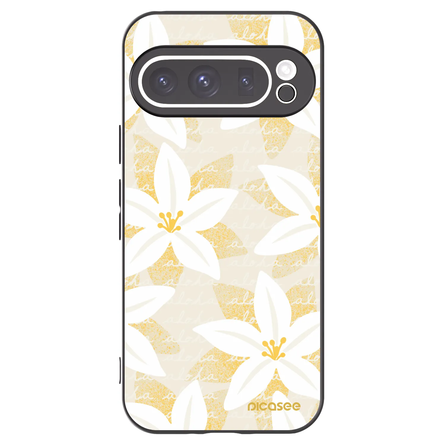 Picasee crna silikonska maskica za Google Pixel 9 Pro XL - Island Leave