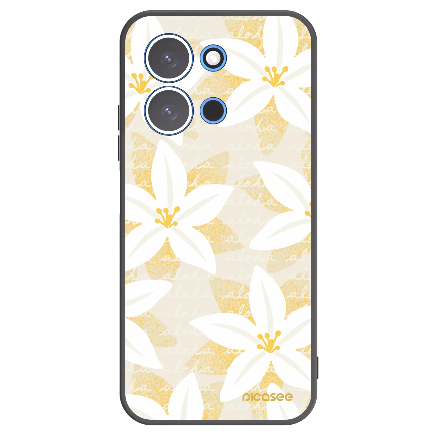 Picasee crna silikonska maskica za Xiaomi Redmi 15C 4G - Island Leave